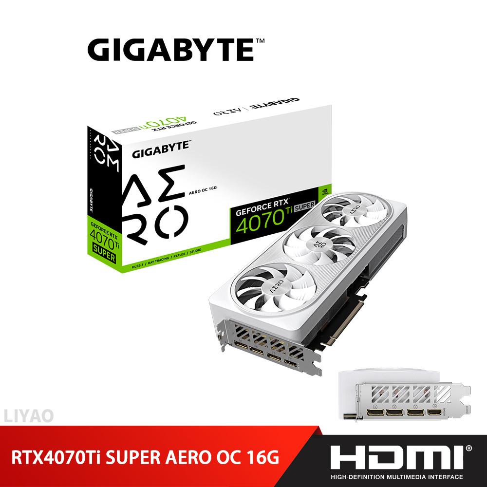 技嘉 RTX4070Ti SUPER AERO OC 16G 顯示卡