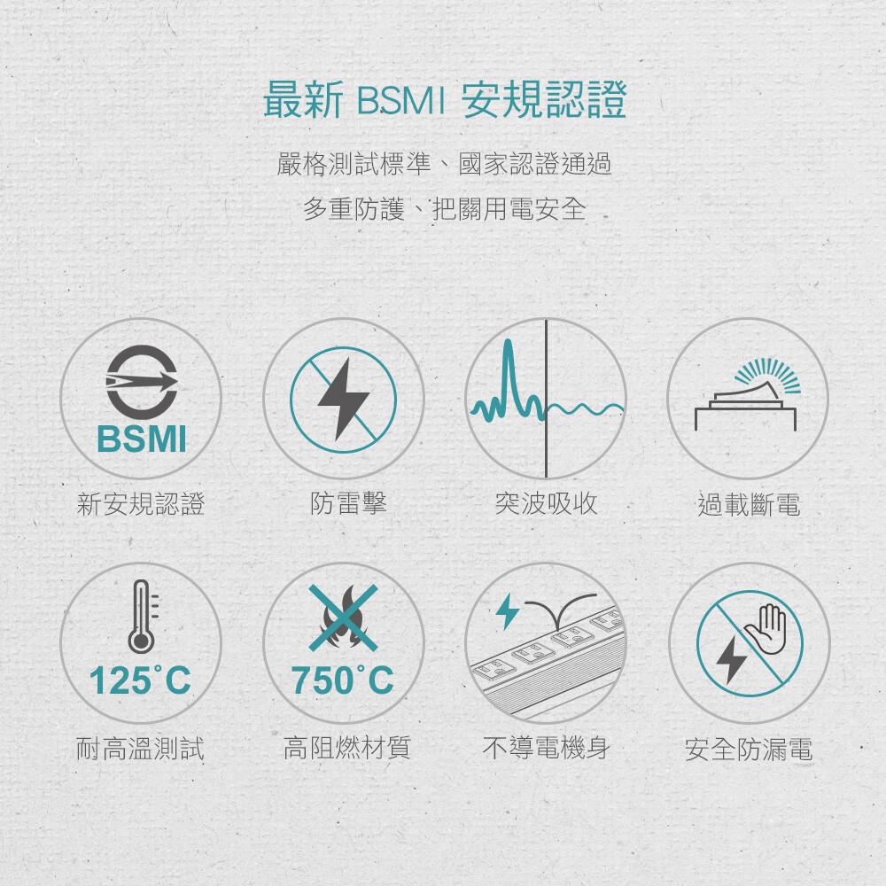 DIKE 安全加強型 一切六座120cm電源延長線