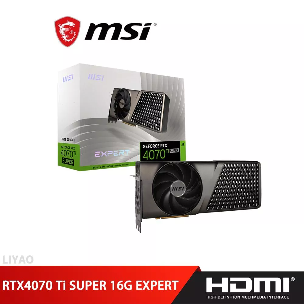 微星 RTX4070 Ti SUPER 16G EXPERT 顯示卡