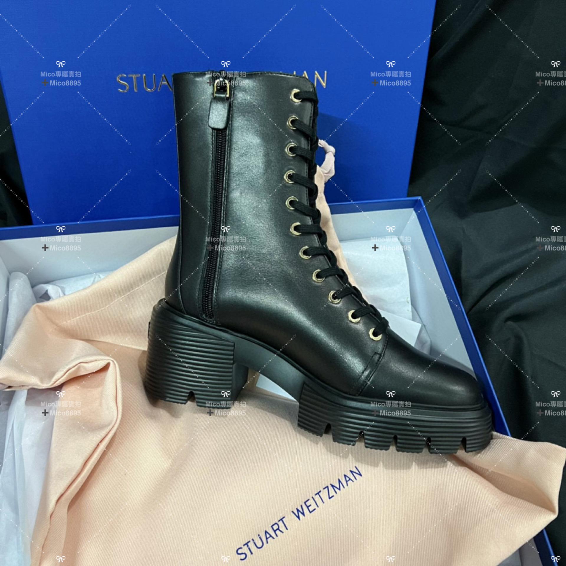 Stuart Weitzman 百搭皮面 厚底短靴 35-39