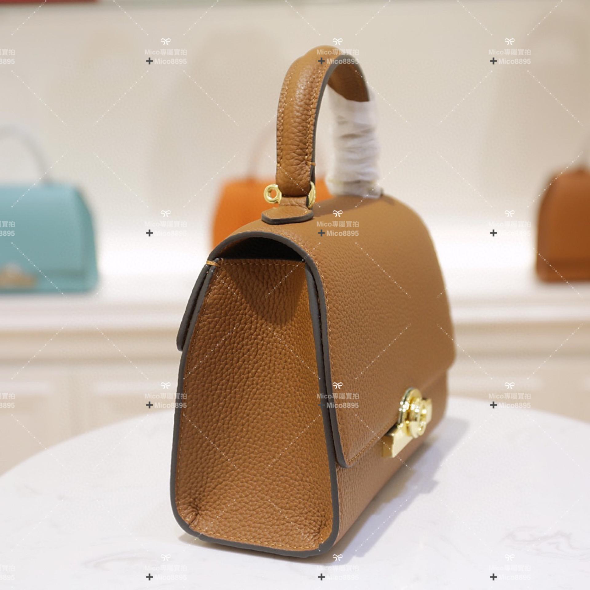 Moynat 法國摩納➖Rejane手袋Nano 迷你手提包/肩背包(棕/金) 20cm