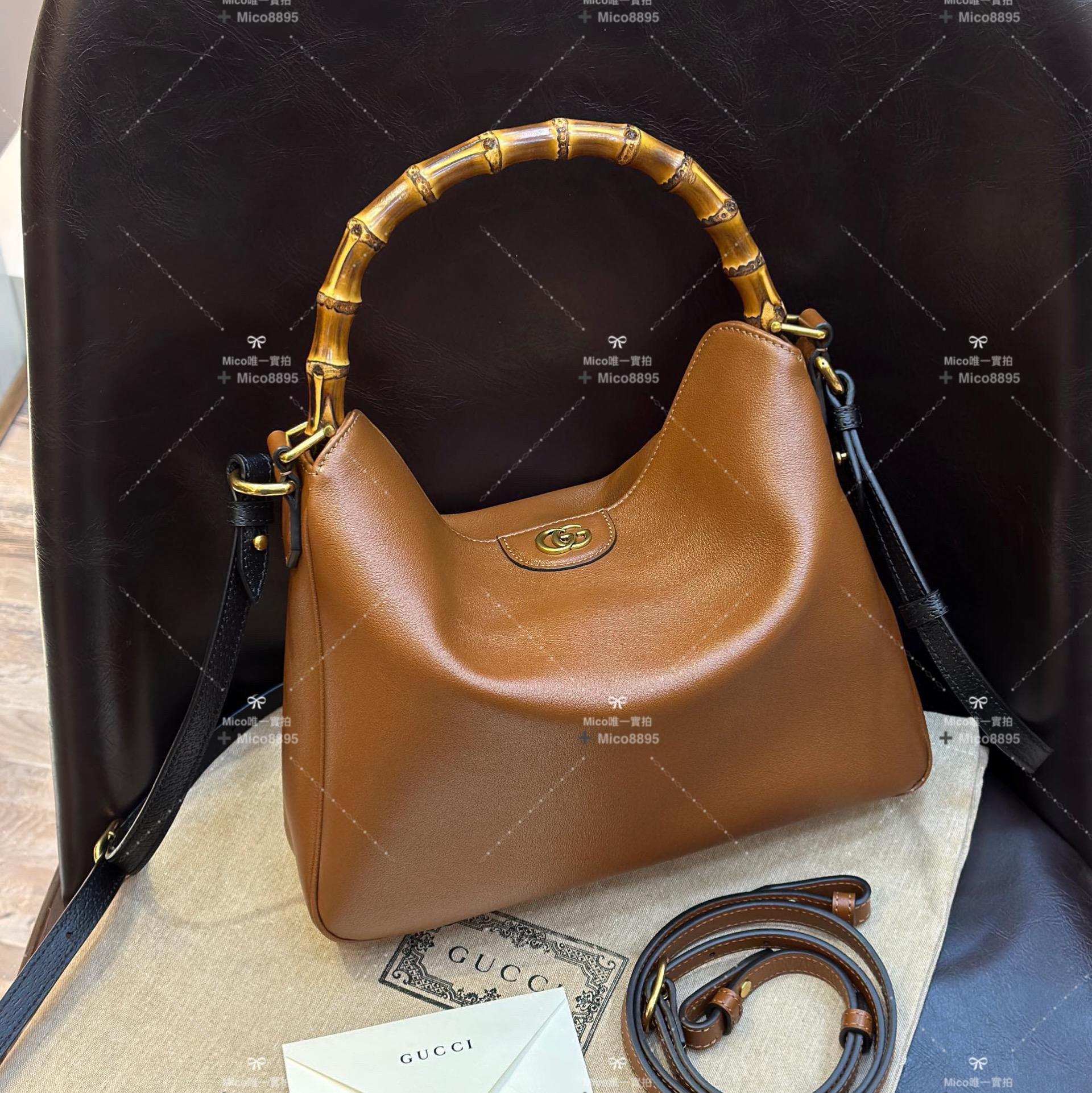 Gucci Diana 中型肩背包/手提包 黛安娜竹節包 尺寸：30*23*6.5cm