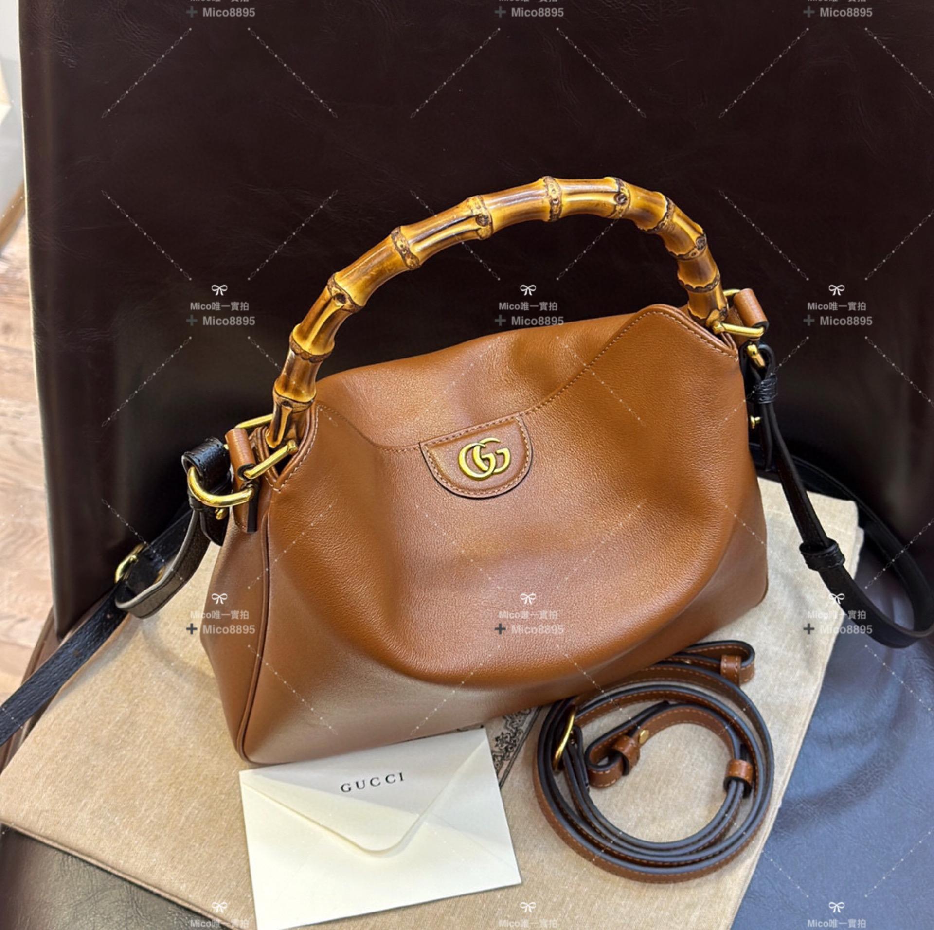 Gucci Diana 中型肩背包/手提包 黛安娜竹節包 尺寸：30*23*6.5cm