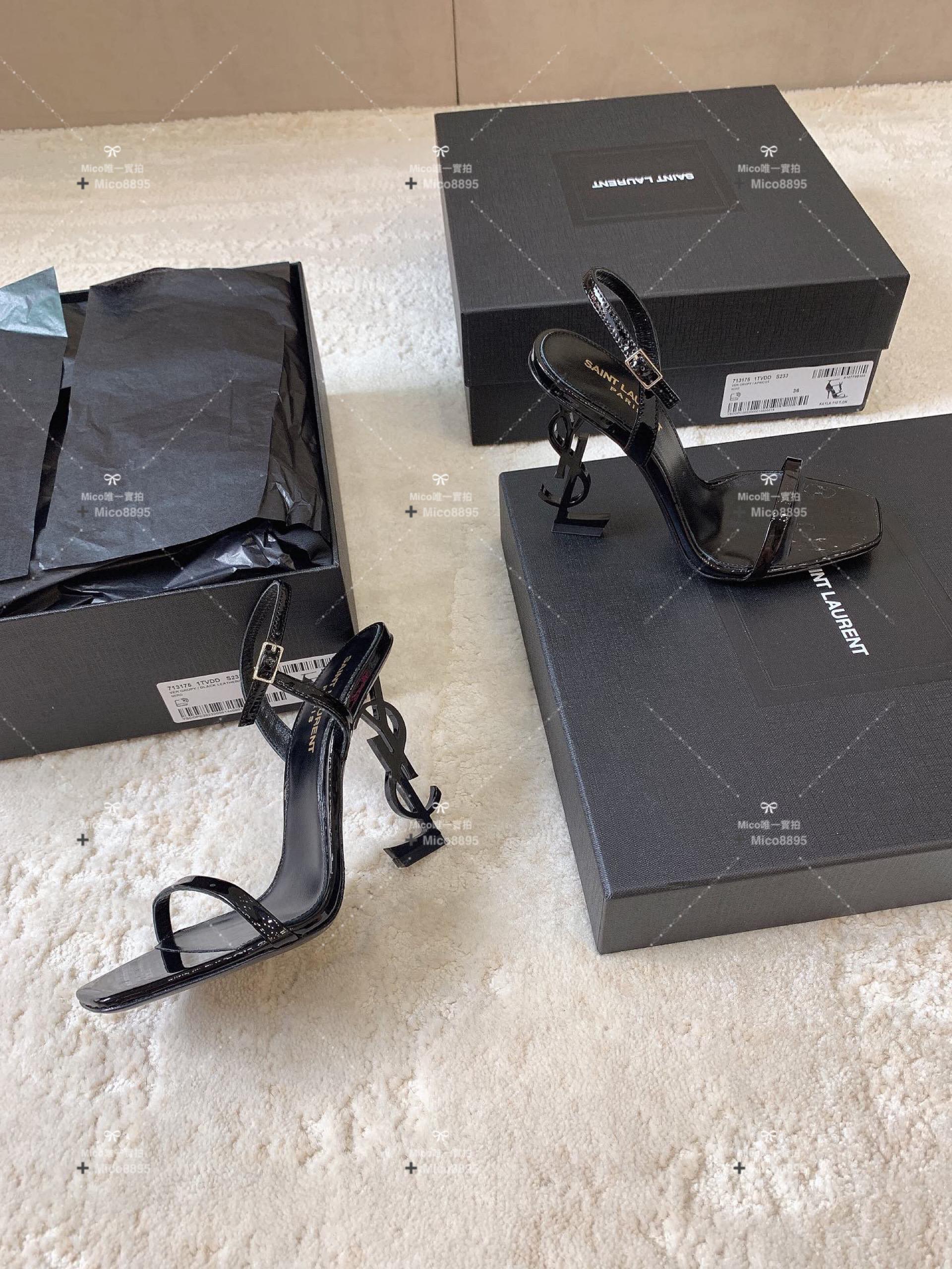 YSL Le CASSANDER 高跟鞋/ 涼鞋 跟高10.5cm 碼數 34-40 （可訂製 34 40不退換）