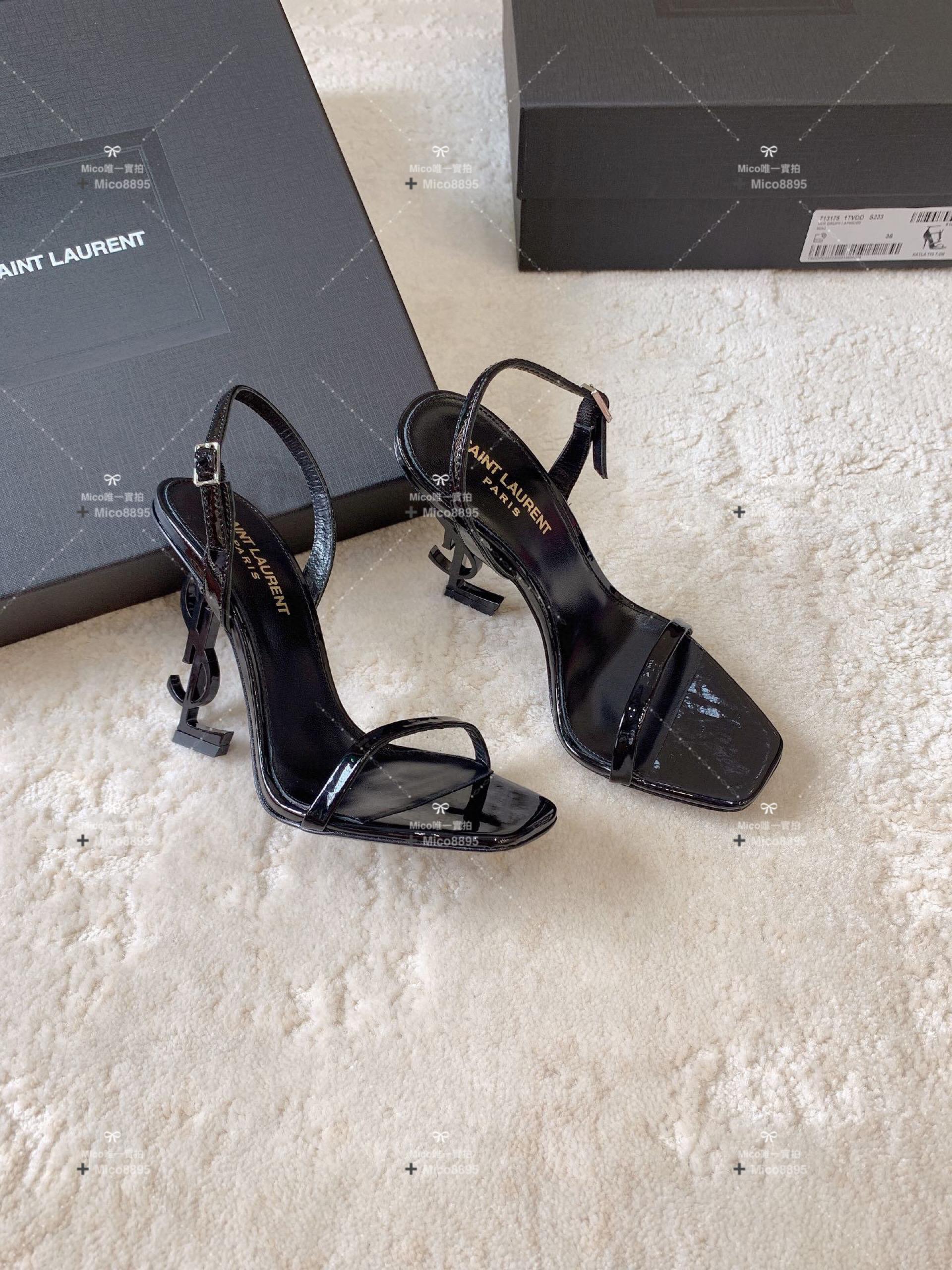 YSL Le CASSANDER 高跟鞋/ 涼鞋 跟高10.5cm 碼數 34-40 （可訂製 34 40不退換）