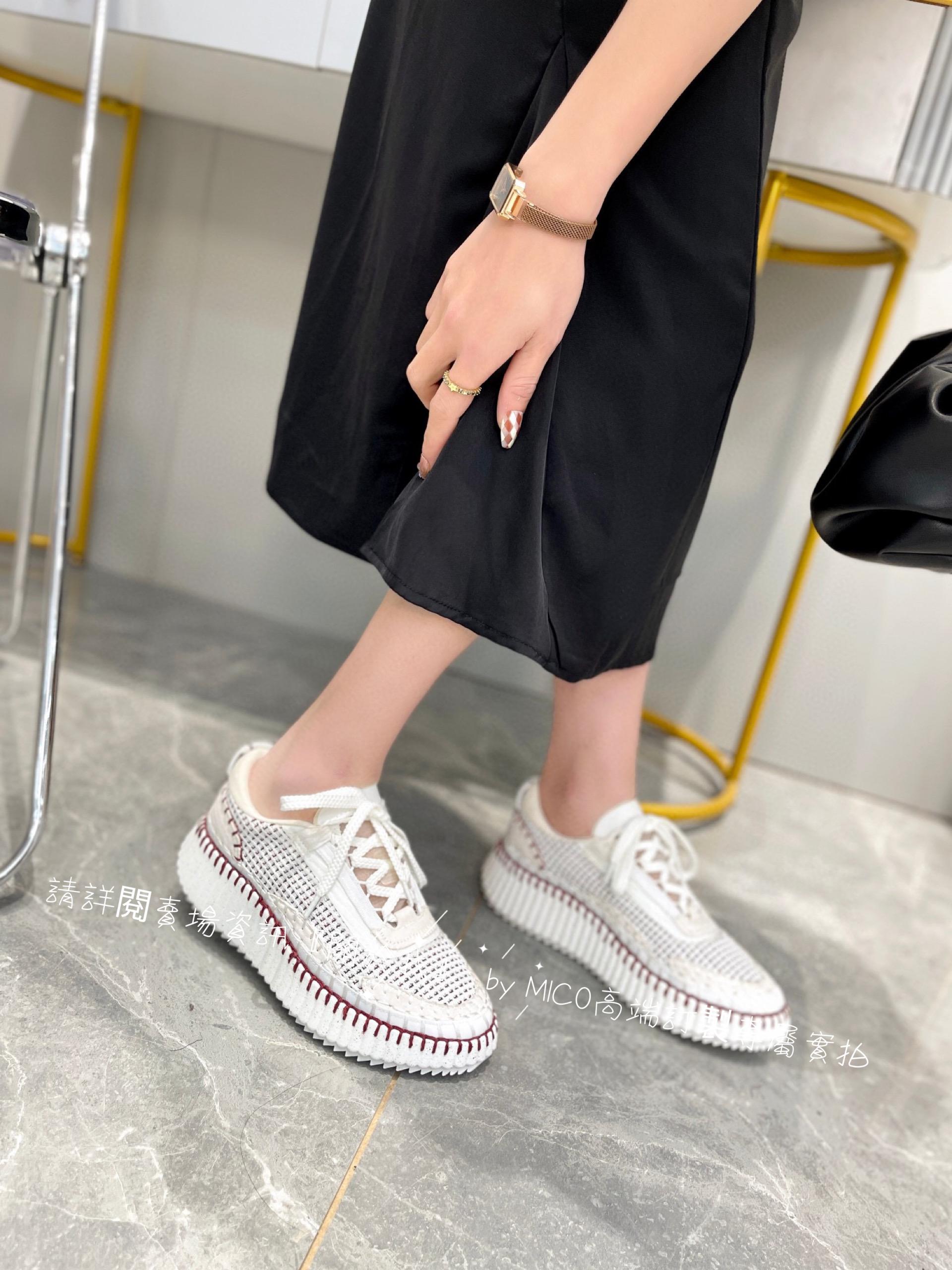 CHLOE 克洛伊 Nama sneaker 彩虹系列運動鞋 全手工縫馬克線 女碼35-42