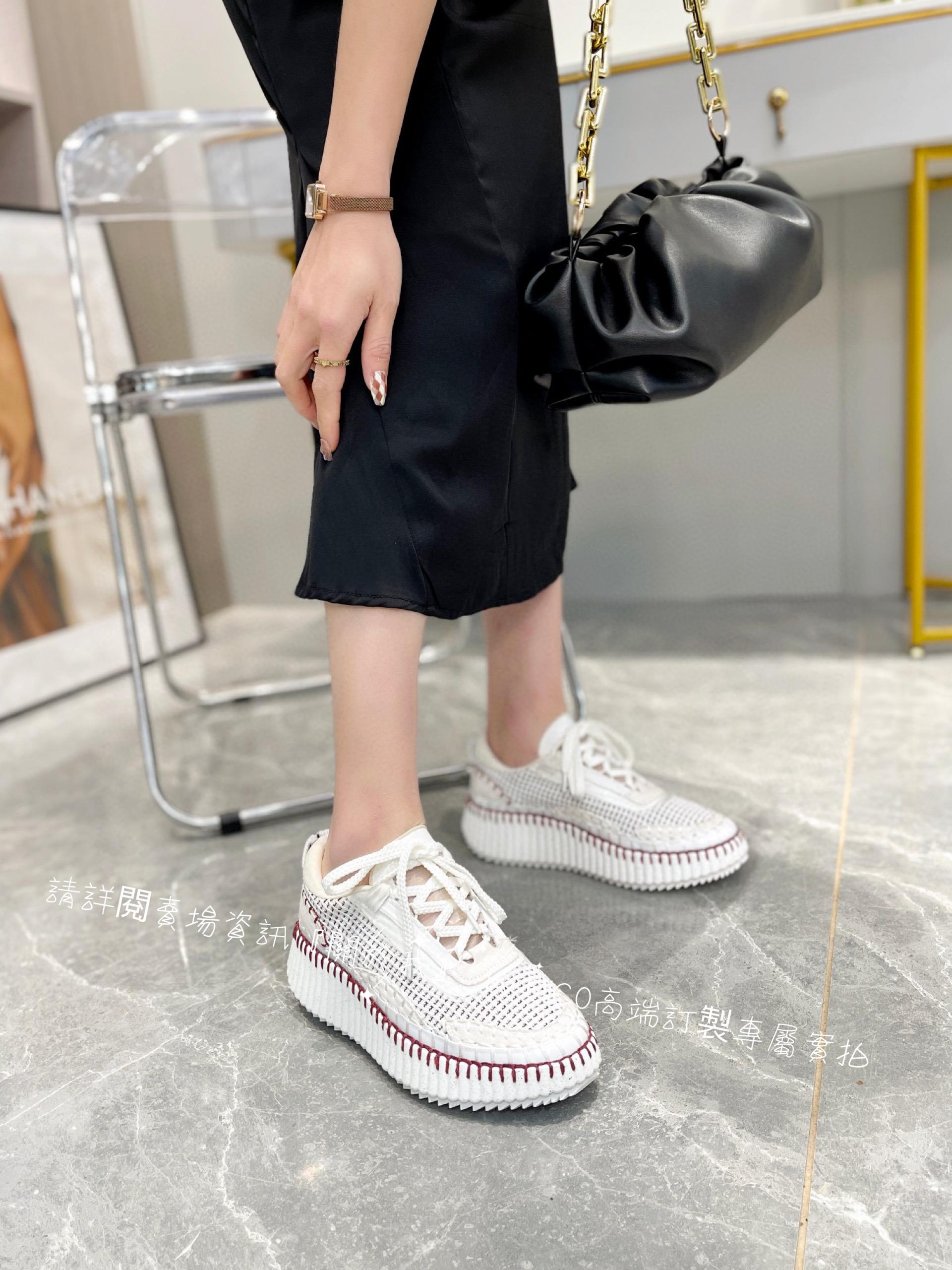 CHLOE 克洛伊 Nama sneaker 彩虹系列運動鞋 全手工縫馬克線 女碼35-42