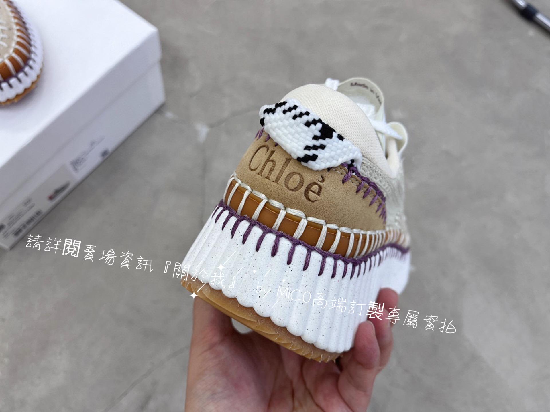 CHLOE 克洛伊 Nama sneaker 彩虹系列運動鞋 全手工縫馬克線 女碼35-42