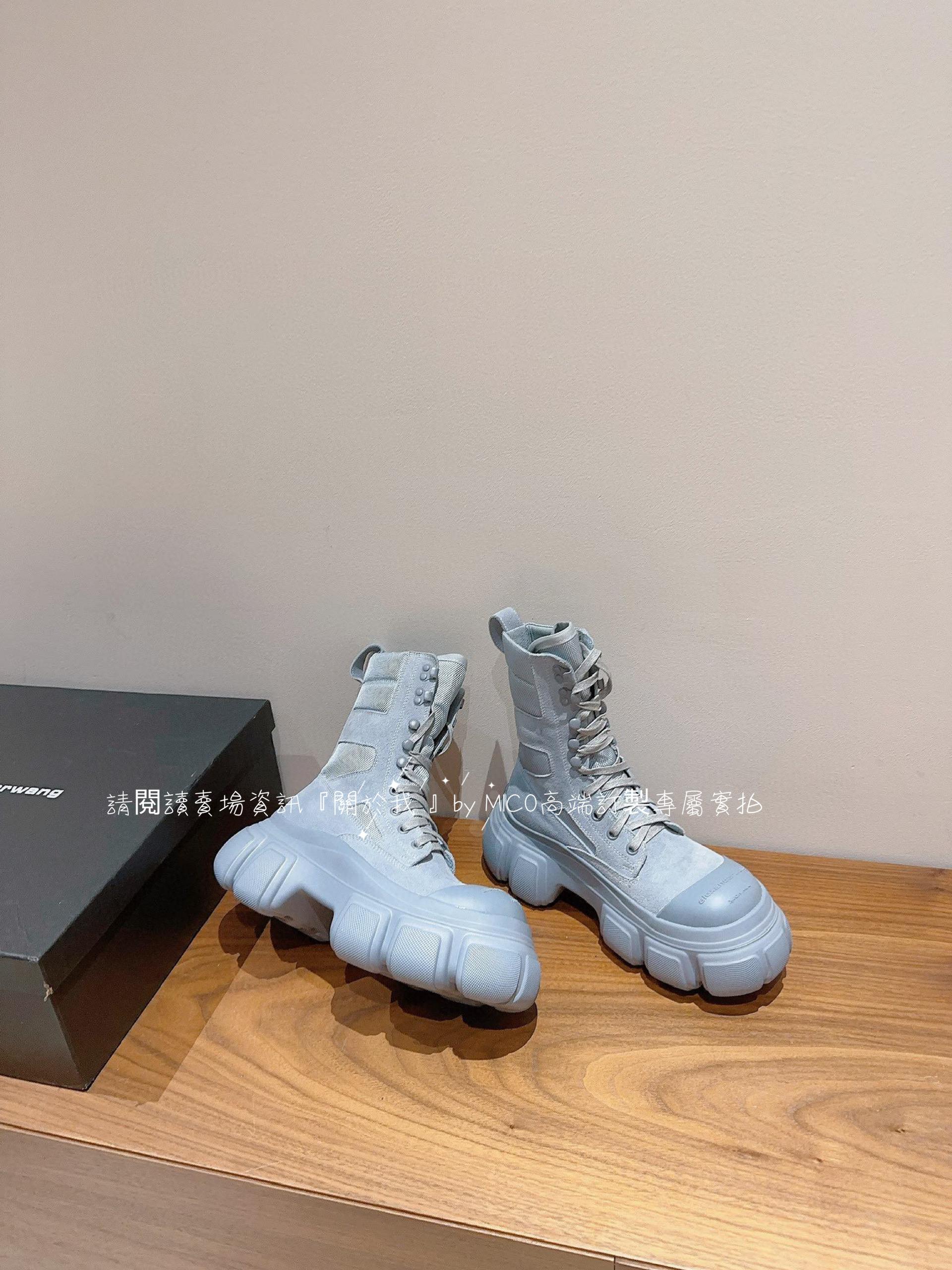 Alexander Wang· 23s秋冬爆款 輪胎鞋 厚底大頭馬丁靴 35-39