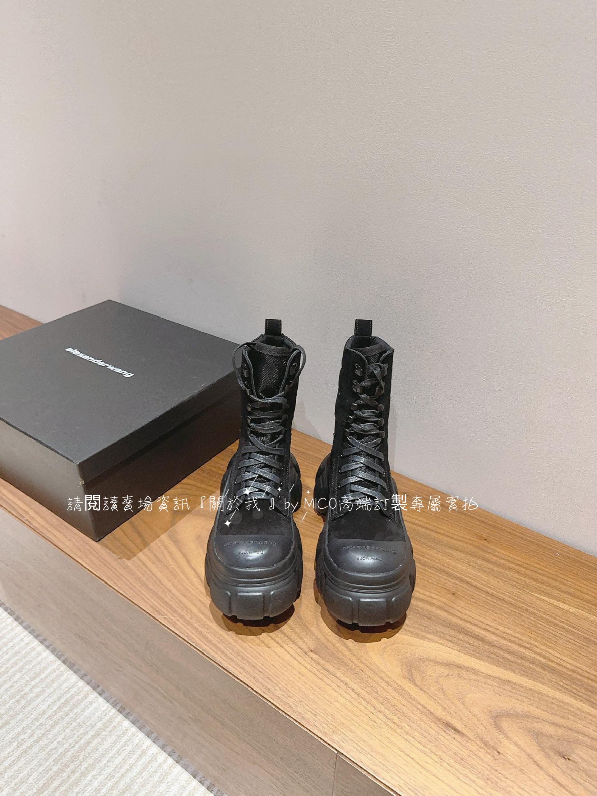 Alexander Wang· 23s秋冬爆款 輪胎鞋 厚底大頭馬丁靴 35-39