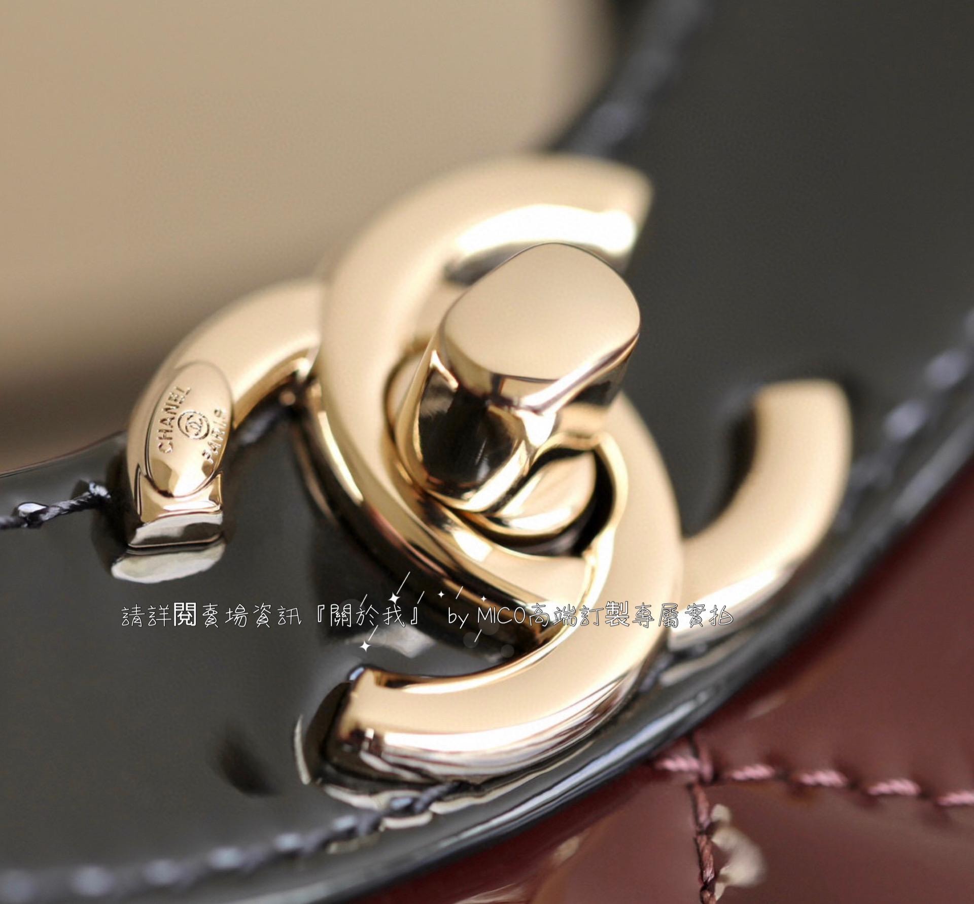 CHANEL 23a系列 31Bag 酒紅x漆皮 mini款 小牛皮 尺寸：𝟤𝟤*𝟤𝟦.𝟧*𝟧.𝟧 𝖼𝗆