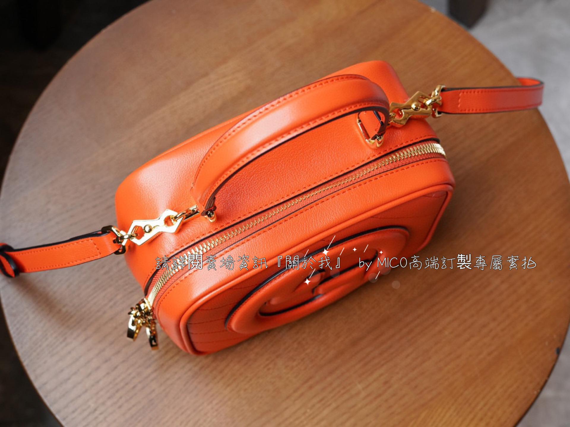 Gucci Blondie系列 橙色 新款相機包 手提相機包/肩背包/斜挎包 17cm