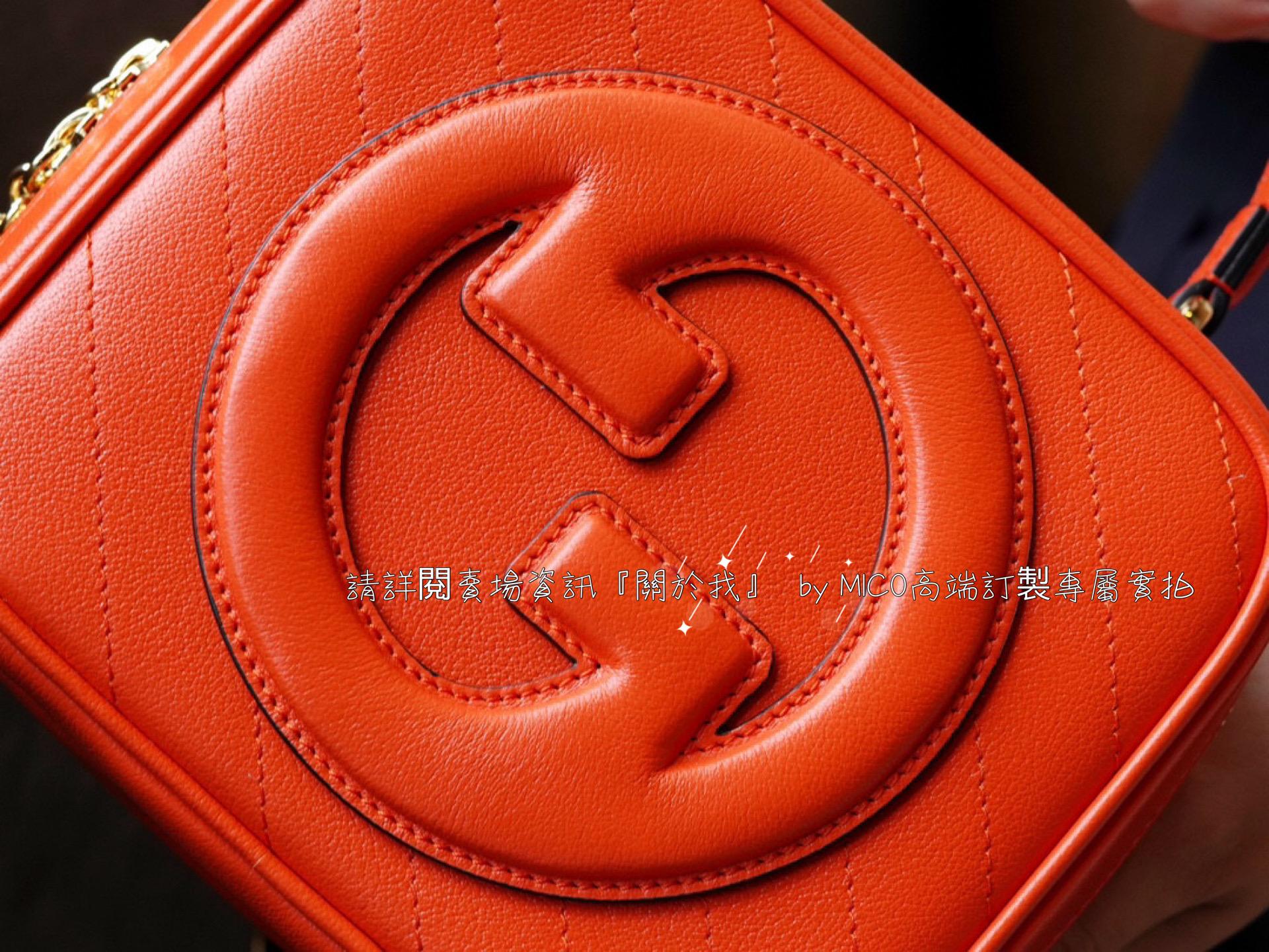 Gucci Blondie系列 橙色 新款相機包 手提相機包/肩背包/斜挎包 17cm