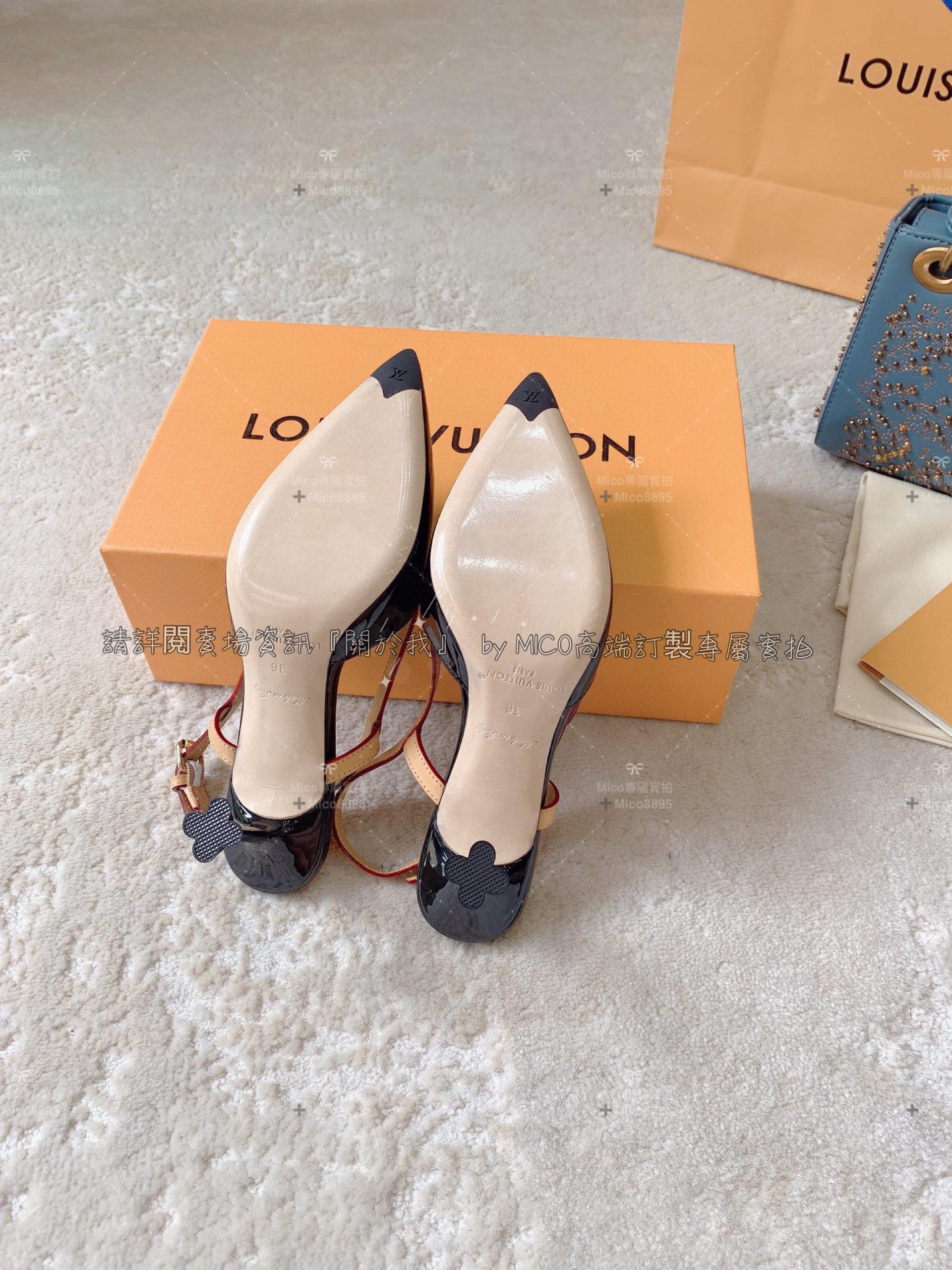 Louis Vuitton 23ss LV 黑色 Blossom 高跟涼鞋/跟鞋 跟高7.5cm 34-40