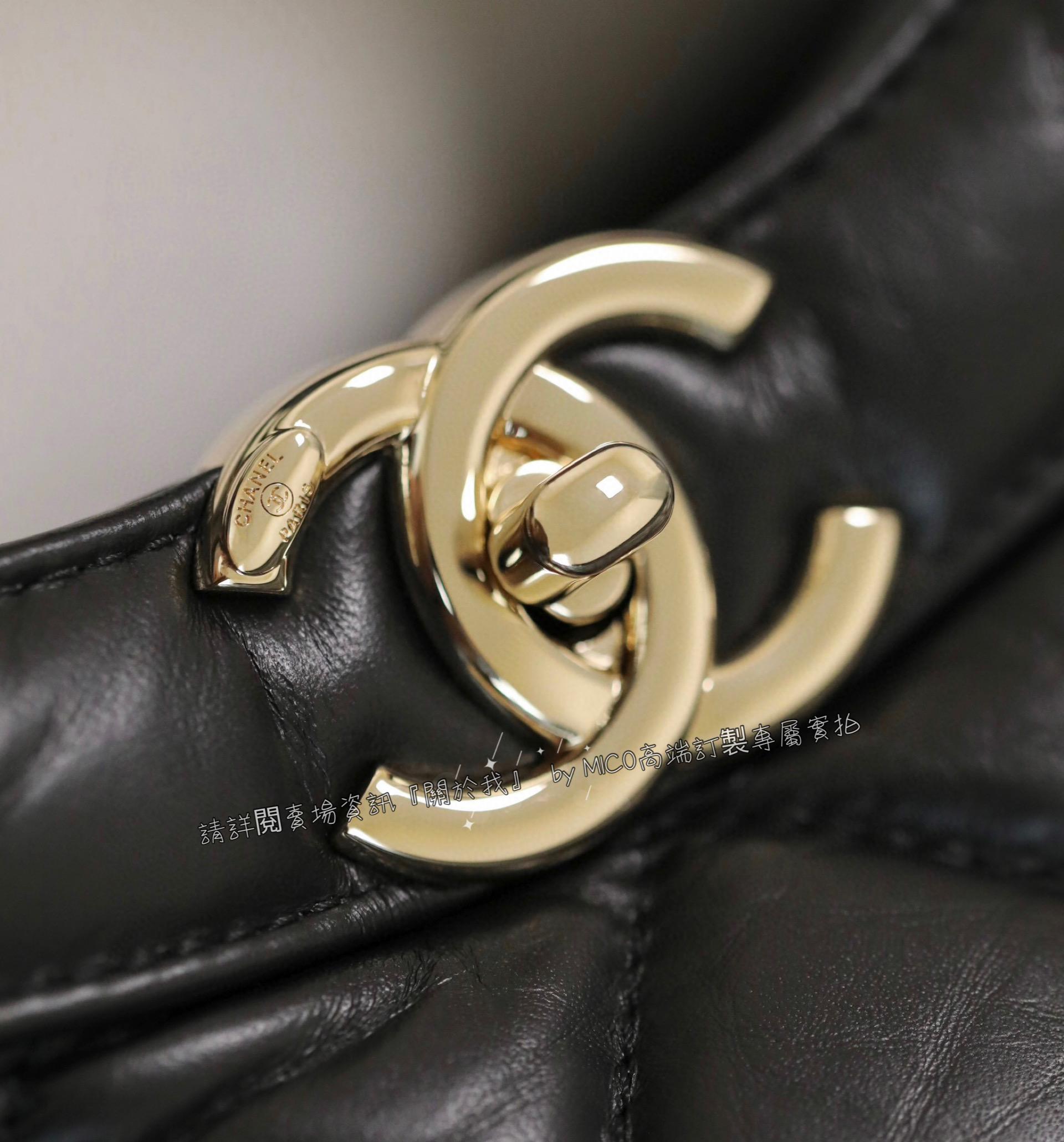 CHANEL 31Bag系列 𝟥𝟣𝖡𝖺𝗀購物袋 黑色/大號 牛皮 尺寸：𝟥𝟩*𝟥𝟫*𝟪 𝖼𝗆