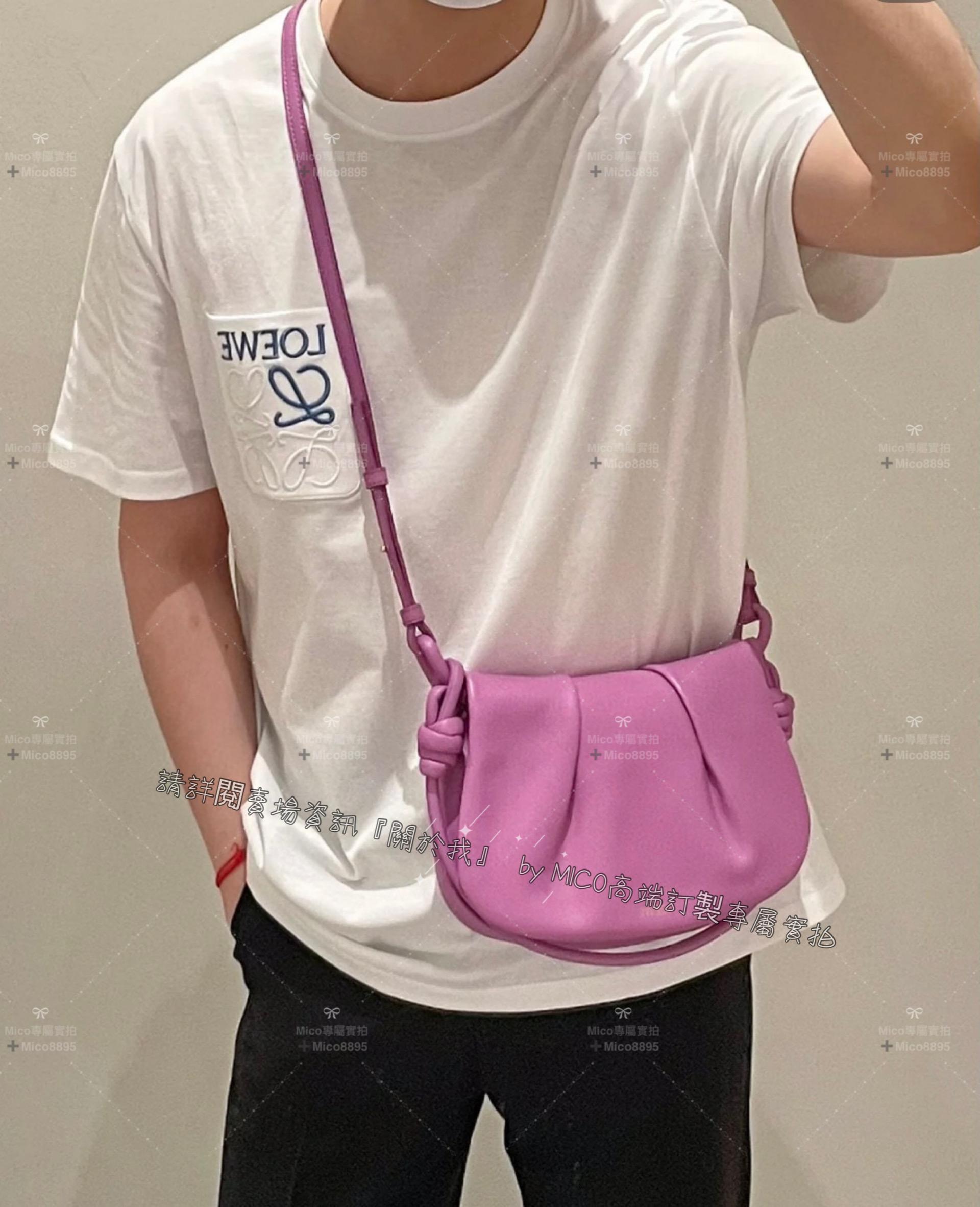 Loewe 羅威 Paseo系列 香芋紫 Paseo Satchel 手提/肩背/斜跨包 25cm