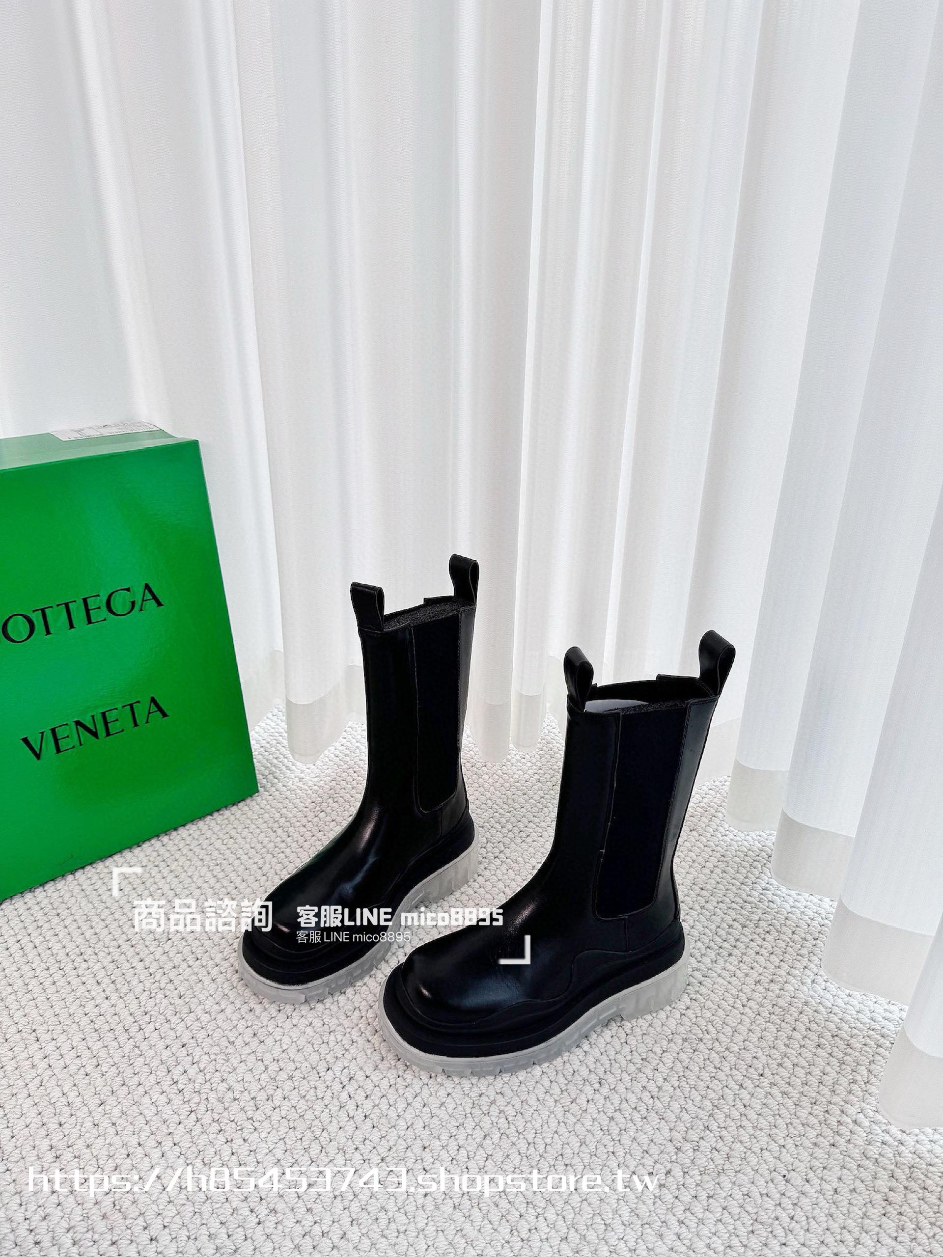 Bottega Venetian 經典系列 厚底 透明底 中筒靴  35-40