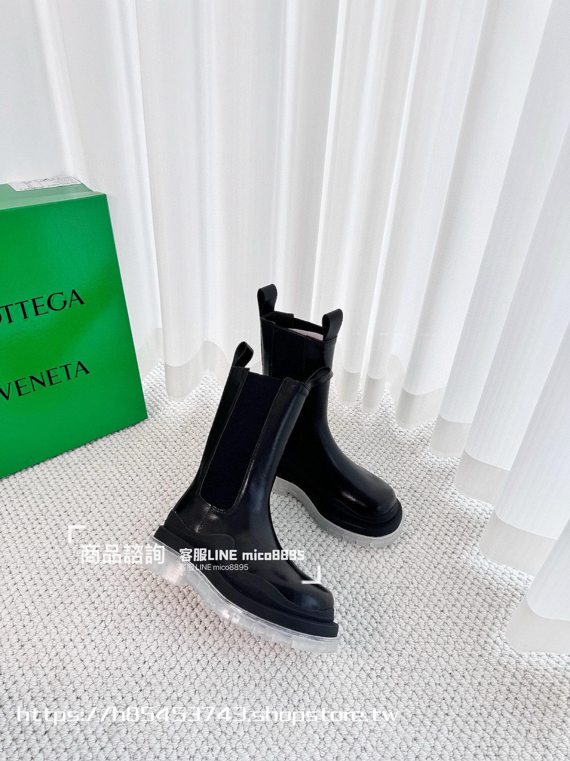 Bottega Venetian 經典系列 厚底 透明底 中筒靴  35-40