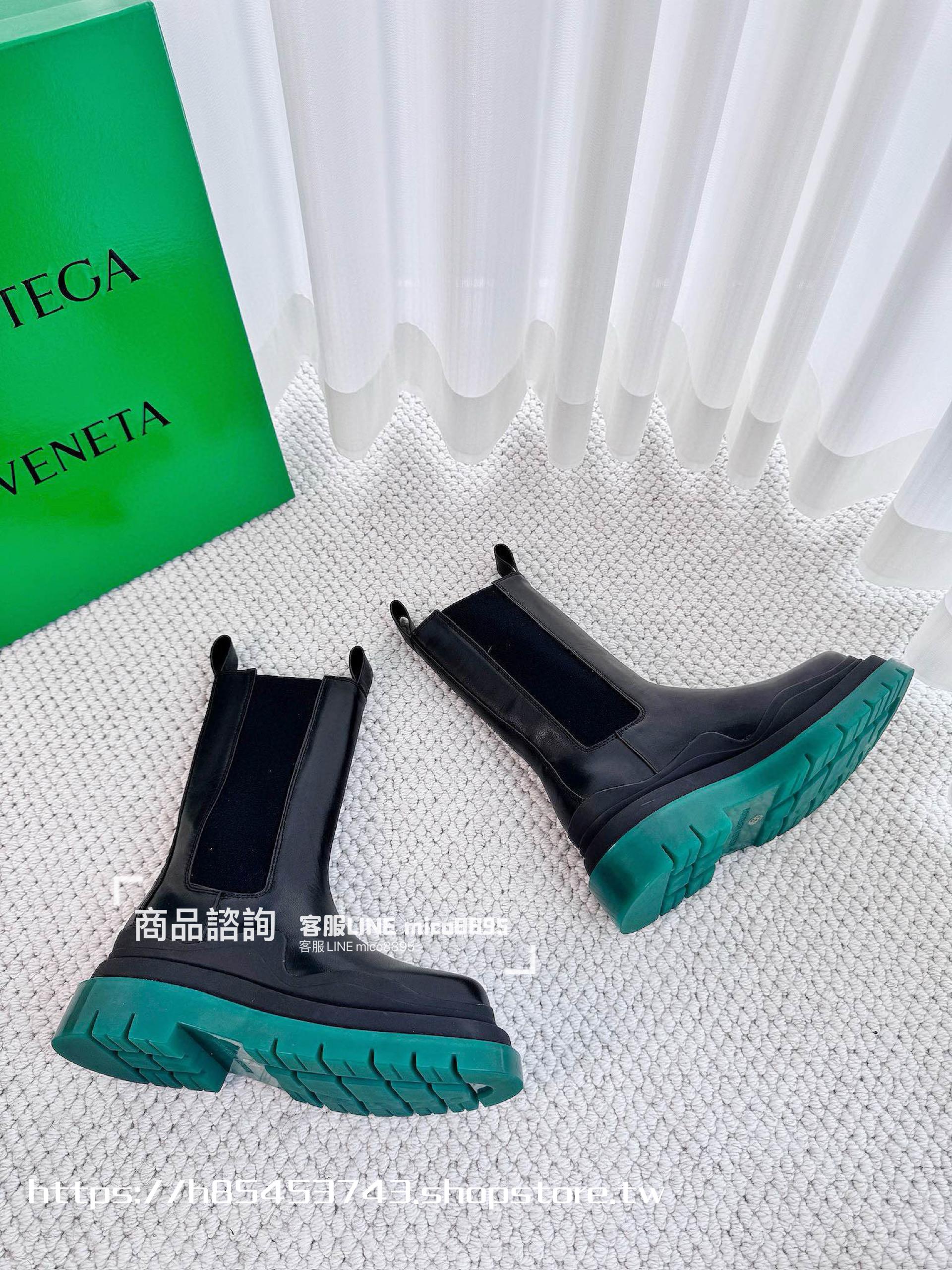 Bottega Venetian 經典系列 厚底 綠底 中筒靴  35-40