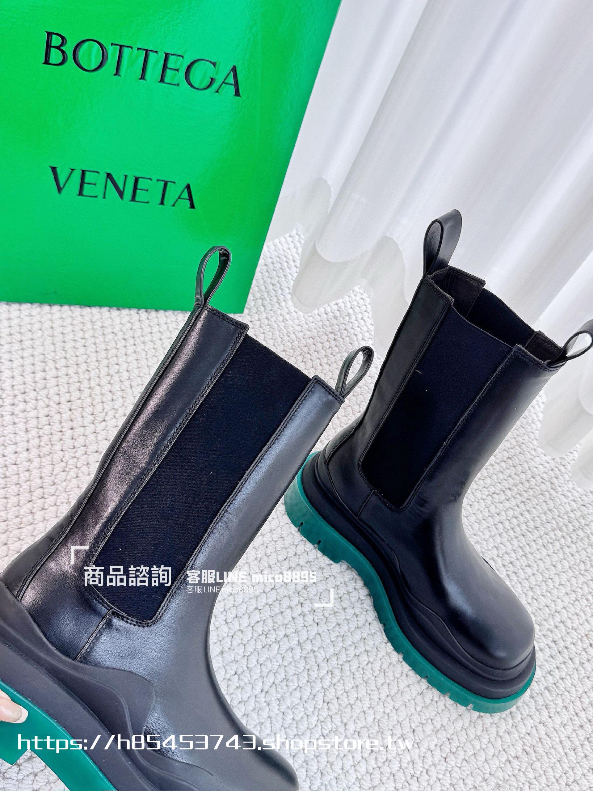 Bottega Venetian 經典系列 厚底 綠底 中筒靴  35-40