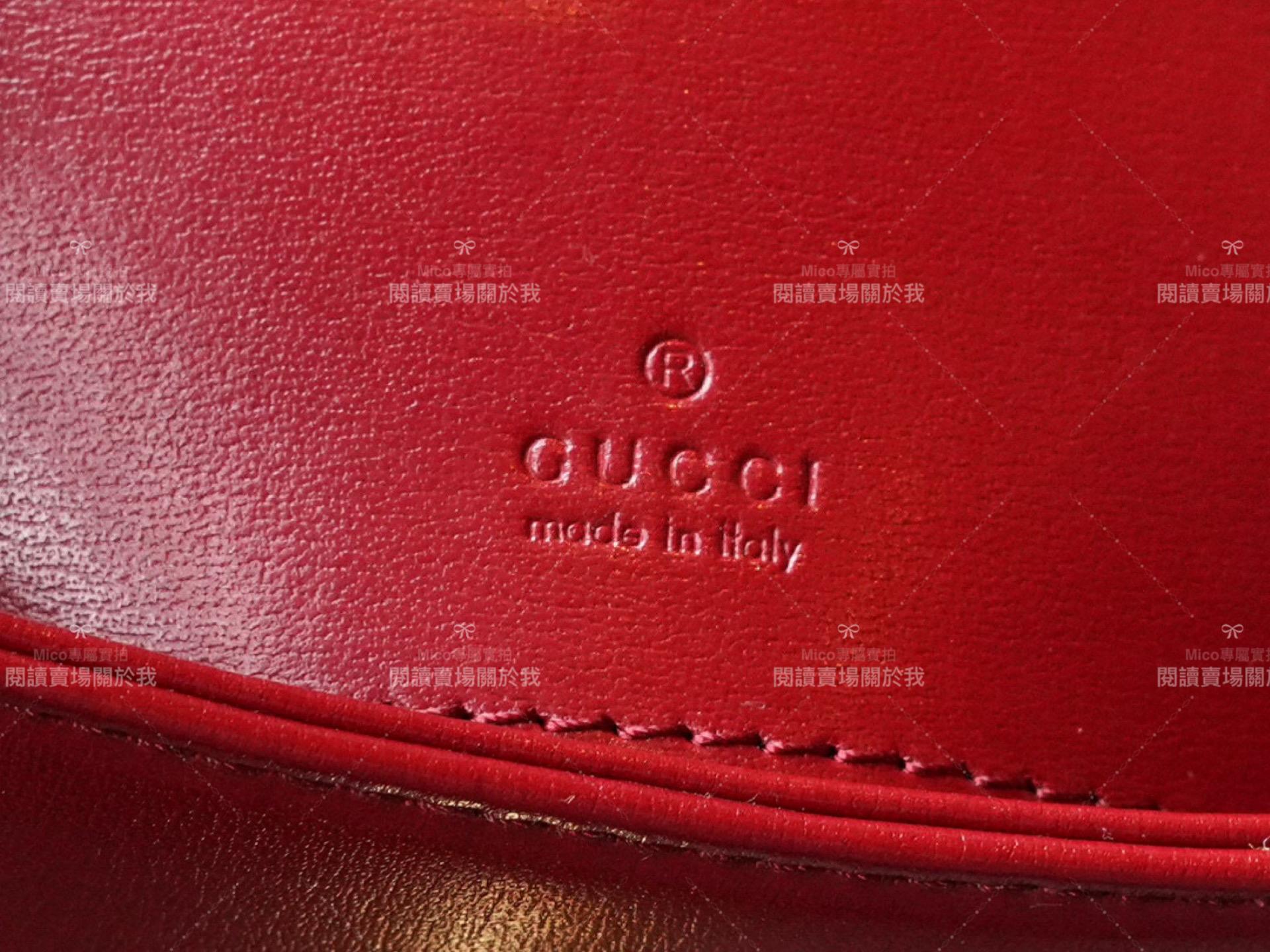 GUCCI Jackie 1961復古手袋 迷你 紅色｜19cm