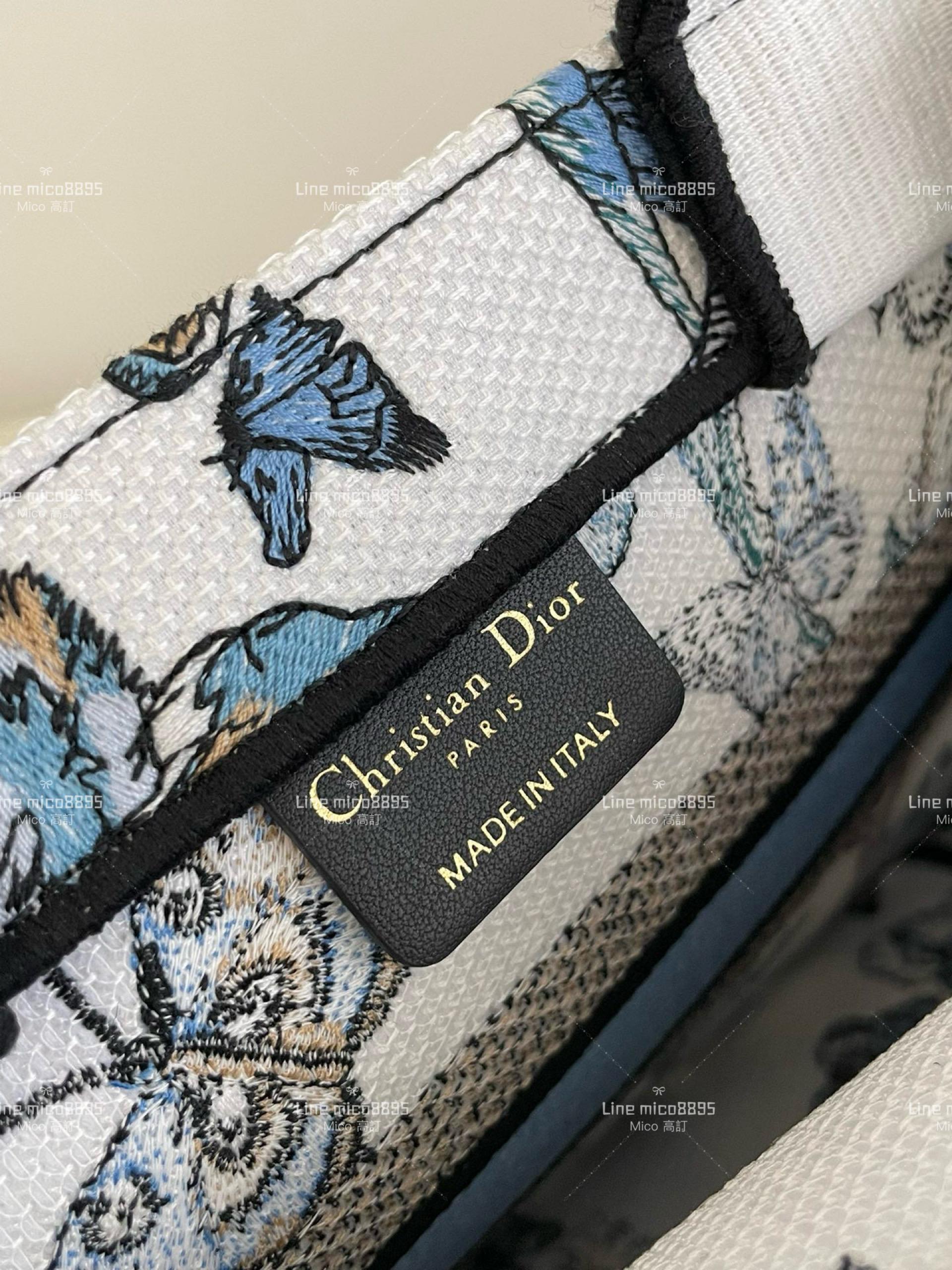 Dior 小號 蝴蝶刺繡Tote手提包 最新秋冬系列 26cm