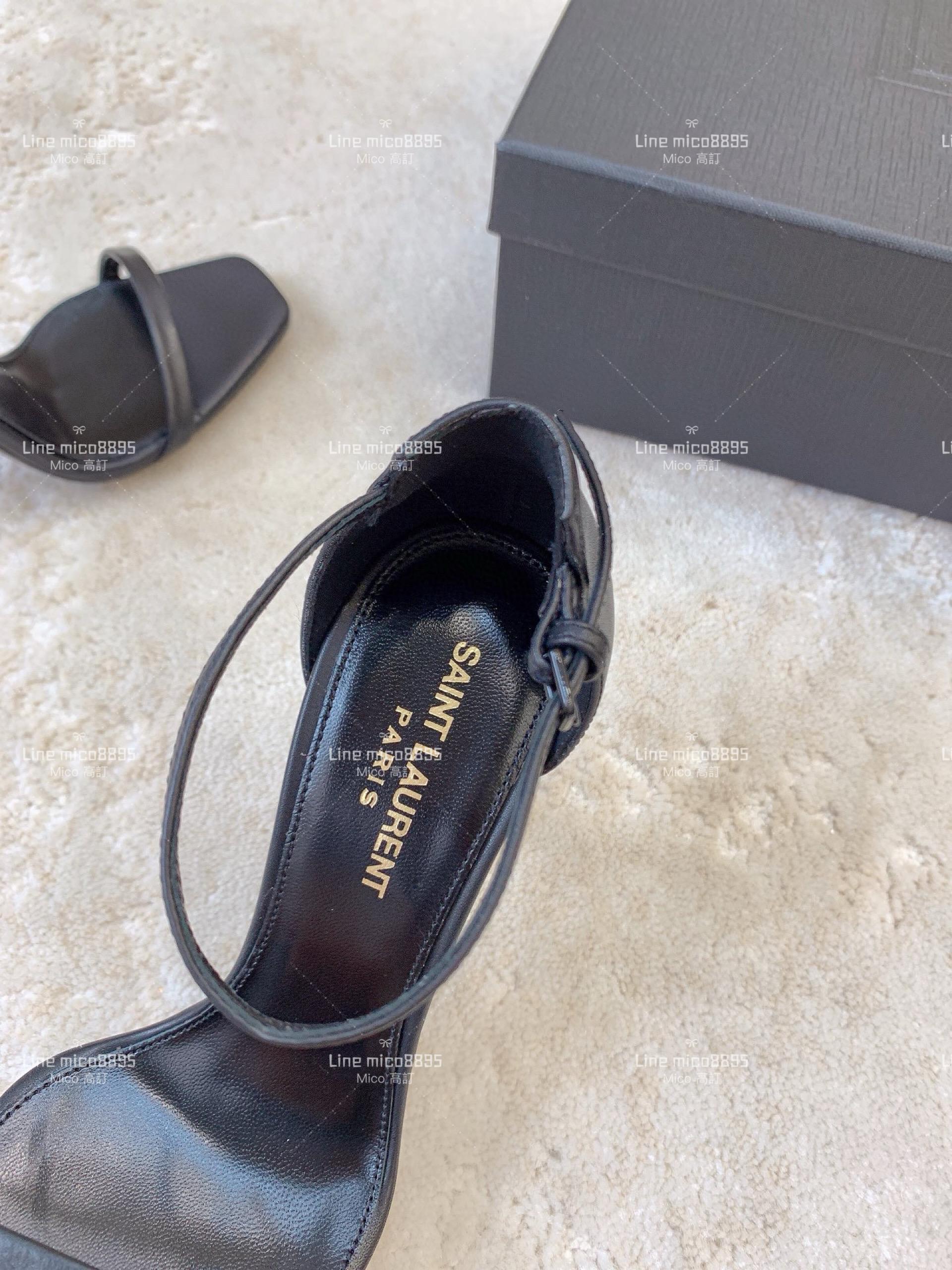 SAINT LAURENT ✨2023 YSL 聖羅蘭字母高跟涼鞋 35-39