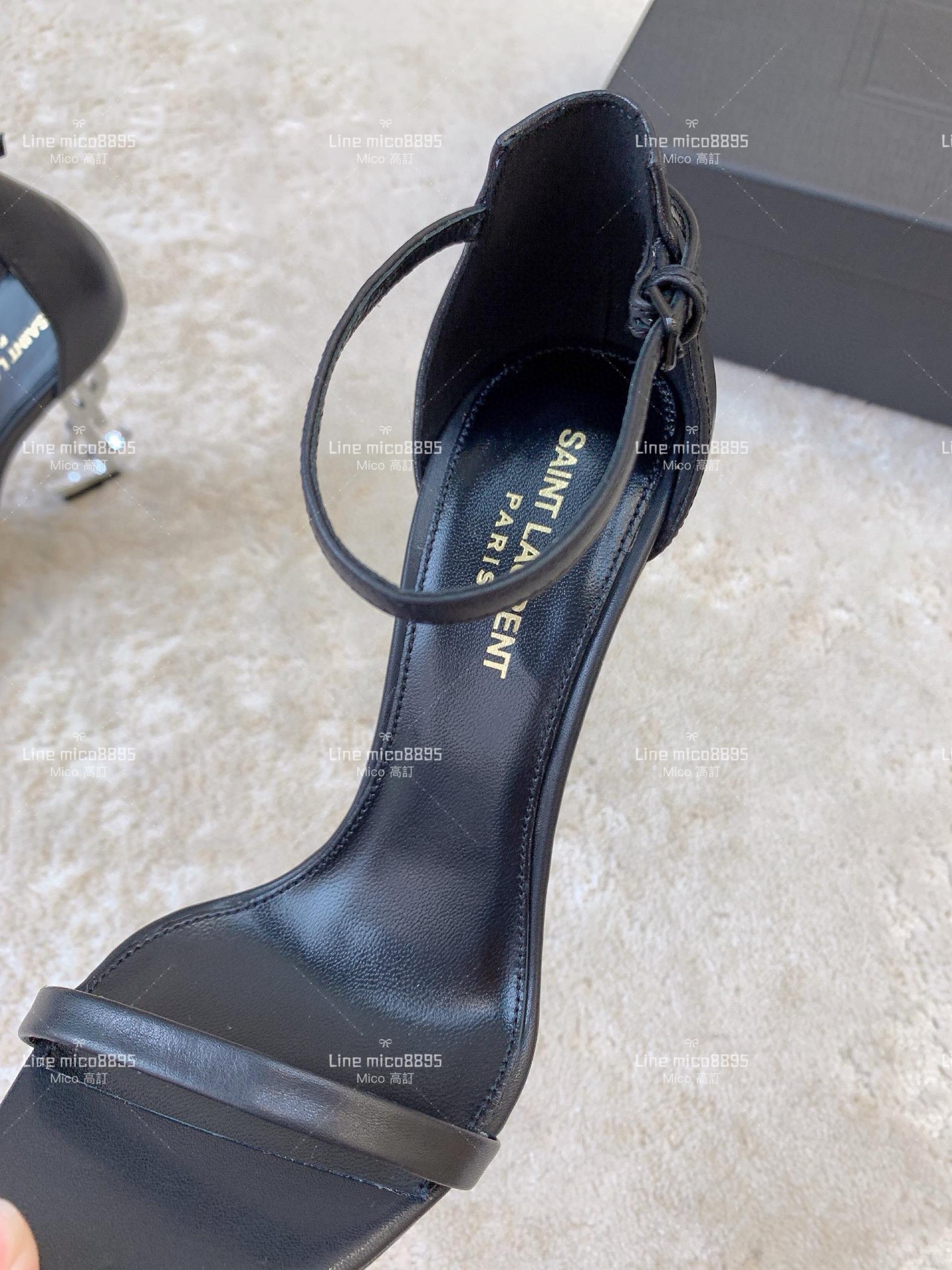 SAINT LAURENT ✨2023 YSL 聖羅蘭字母高跟涼鞋 35-39