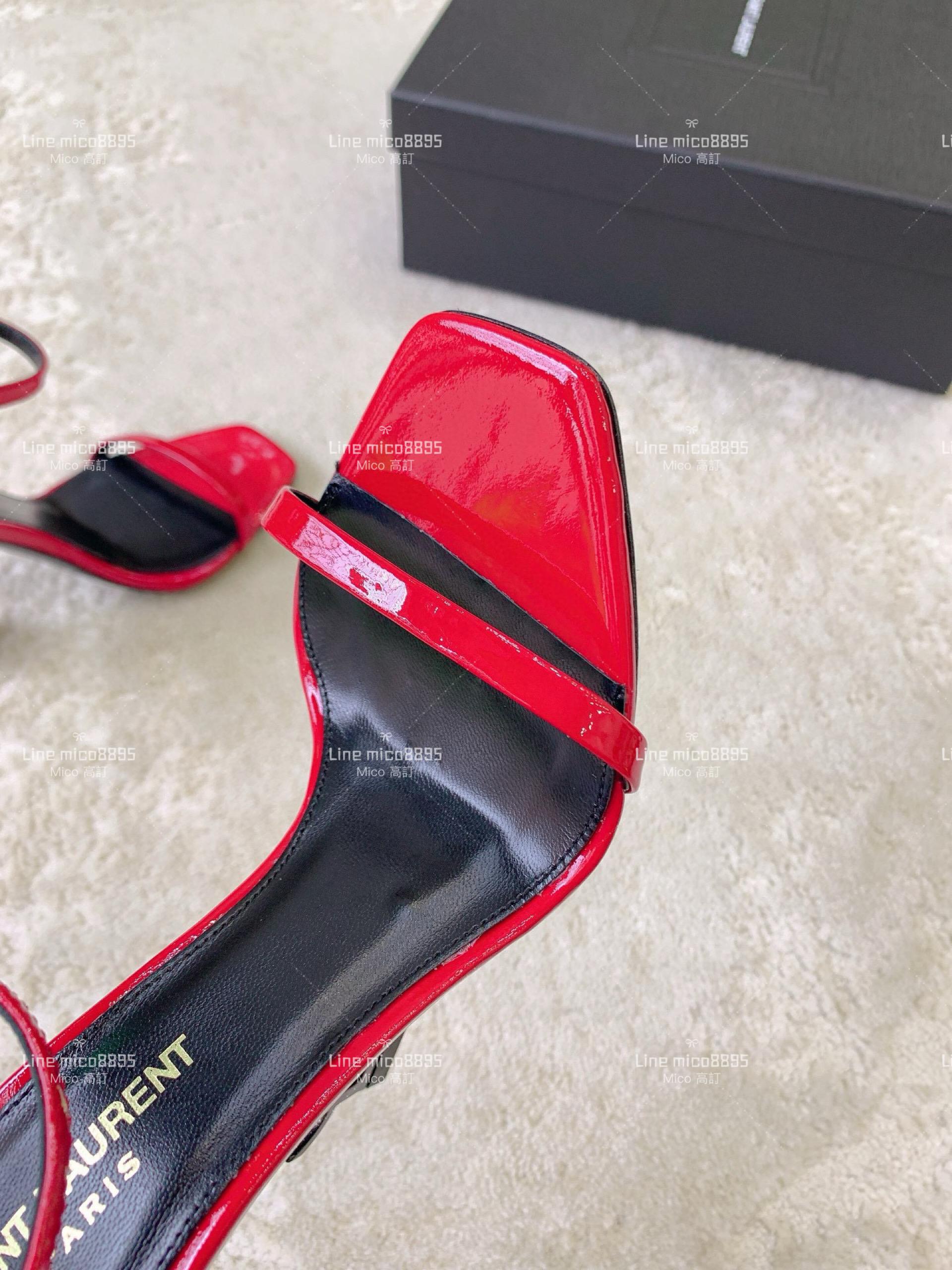 SAINT LAURENT ✨2023 YSL 聖羅蘭字母高跟涼鞋 35-39