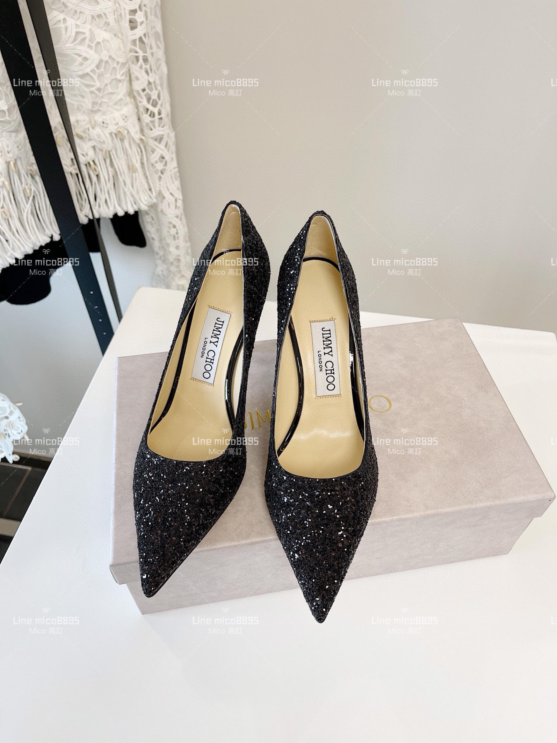 JIMMY CHOO ｜Love系列 亮片高跟鞋（多色） 8.5cm 34-40