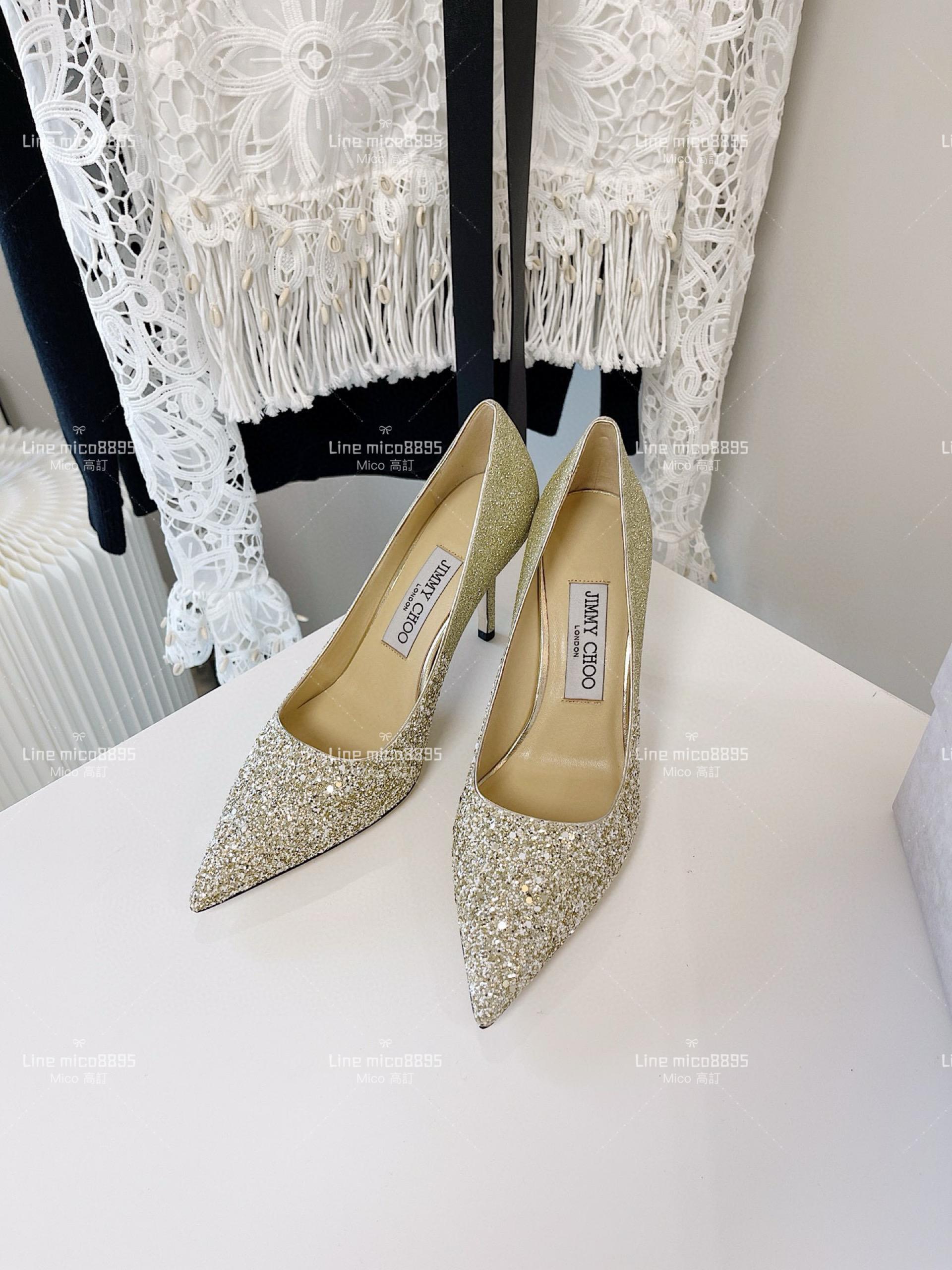 JIMMY CHOO ｜Love系列 亮片高跟鞋（多色） 8.5cm 34-40