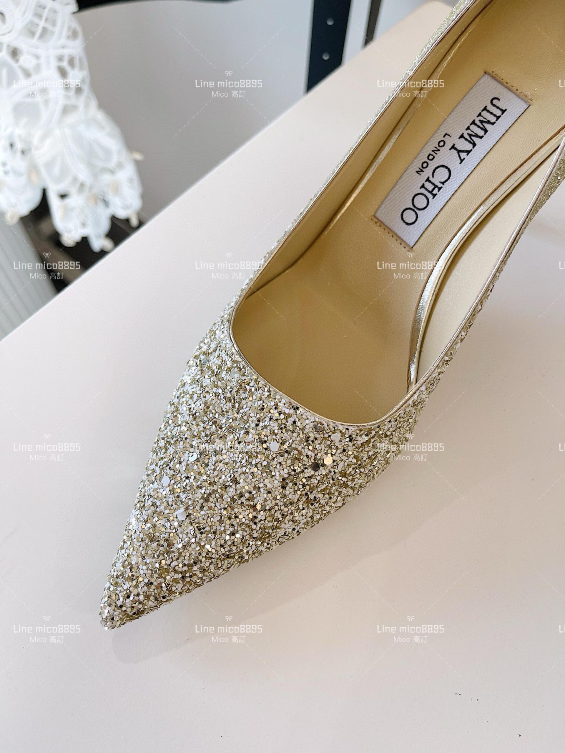 JIMMY CHOO ｜Love系列 亮片高跟鞋（多色） 8.5cm 34-40