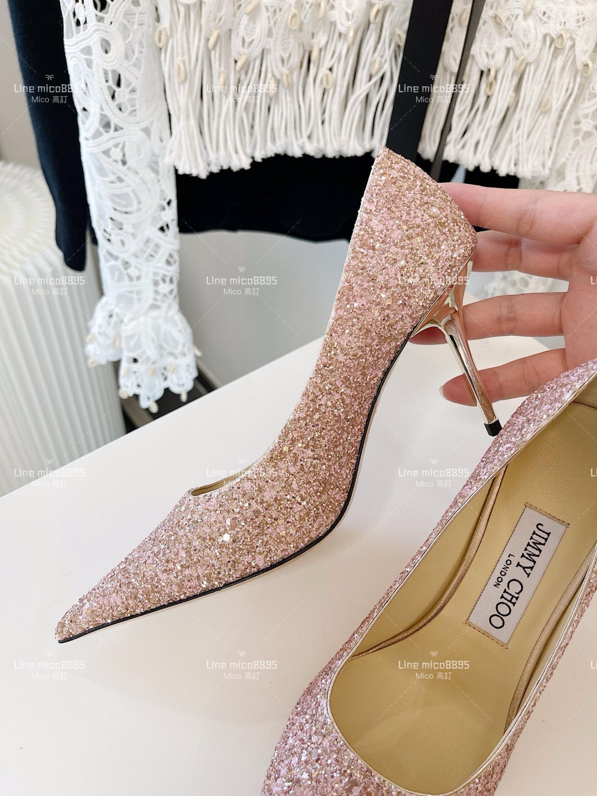 JIMMY CHOO ｜Love系列 亮片高跟鞋（多色） 8.5cm 34-40