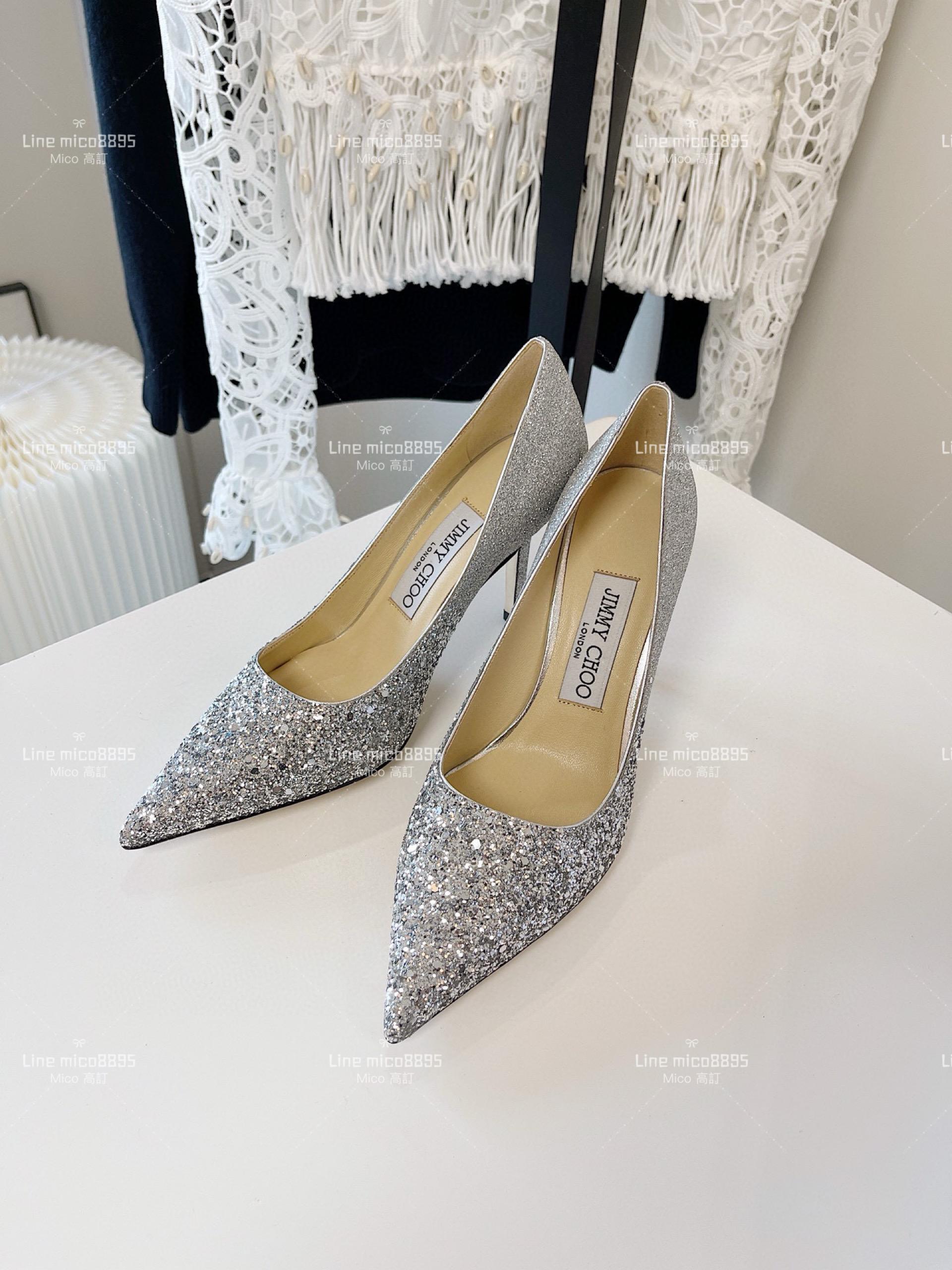 JIMMY CHOO ｜Love系列 亮片高跟鞋（多色） 8.5cm 34-40