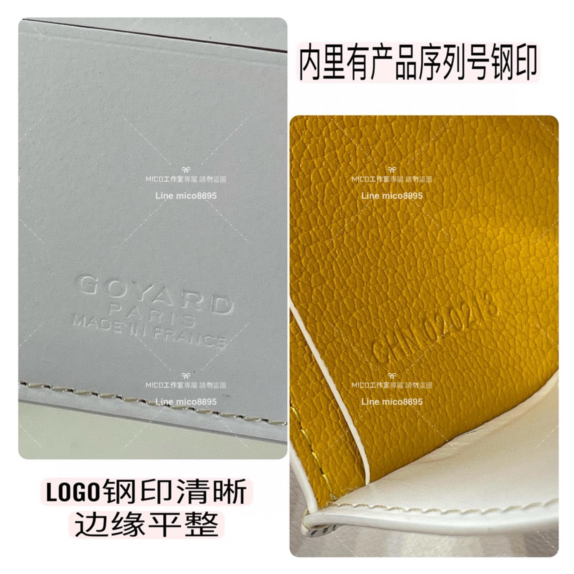 Goyard（戈雅）Goyard victoire 白色 經典對折短夾 男士短夾