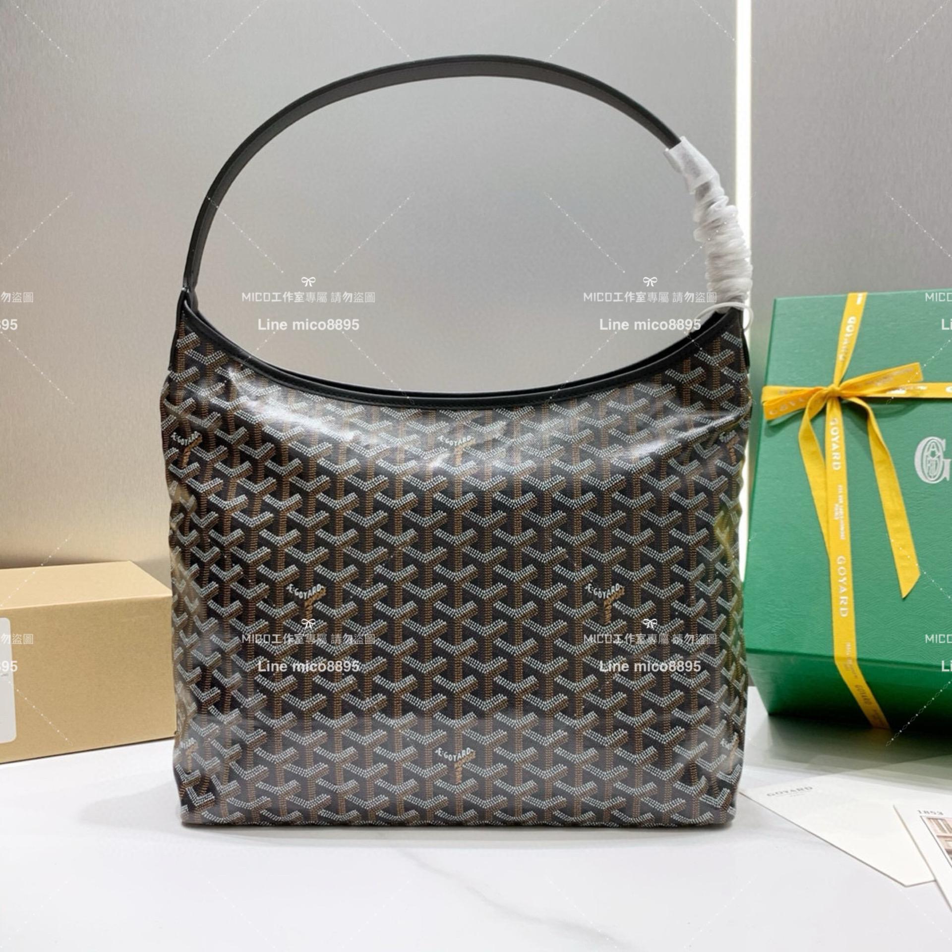 Goyard（戈雅）黑色 BOHEME HOBO 爆款腋下包 媽媽包/通勤包首選 42×27×15cm