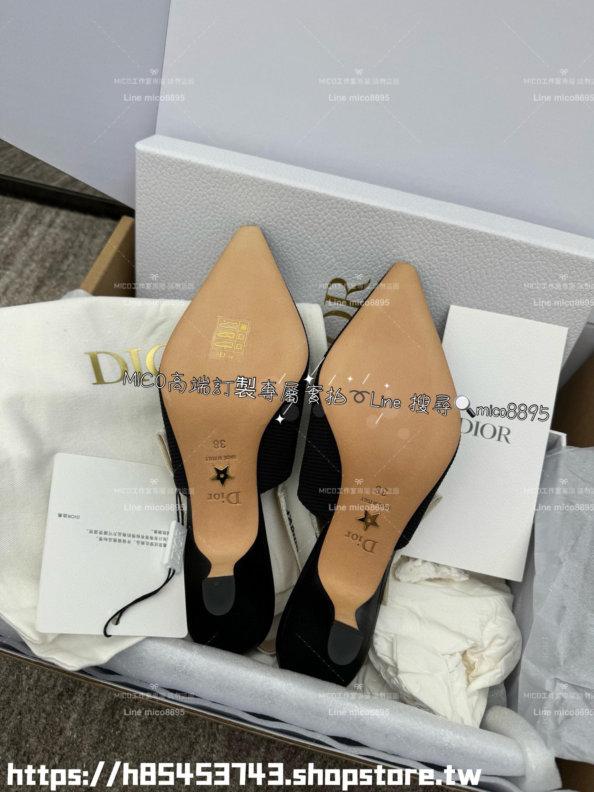 Dior 經典款 小貓跟蝴蝶鞋繫帶低跟鞋/跟鞋 4.5cm 35-40