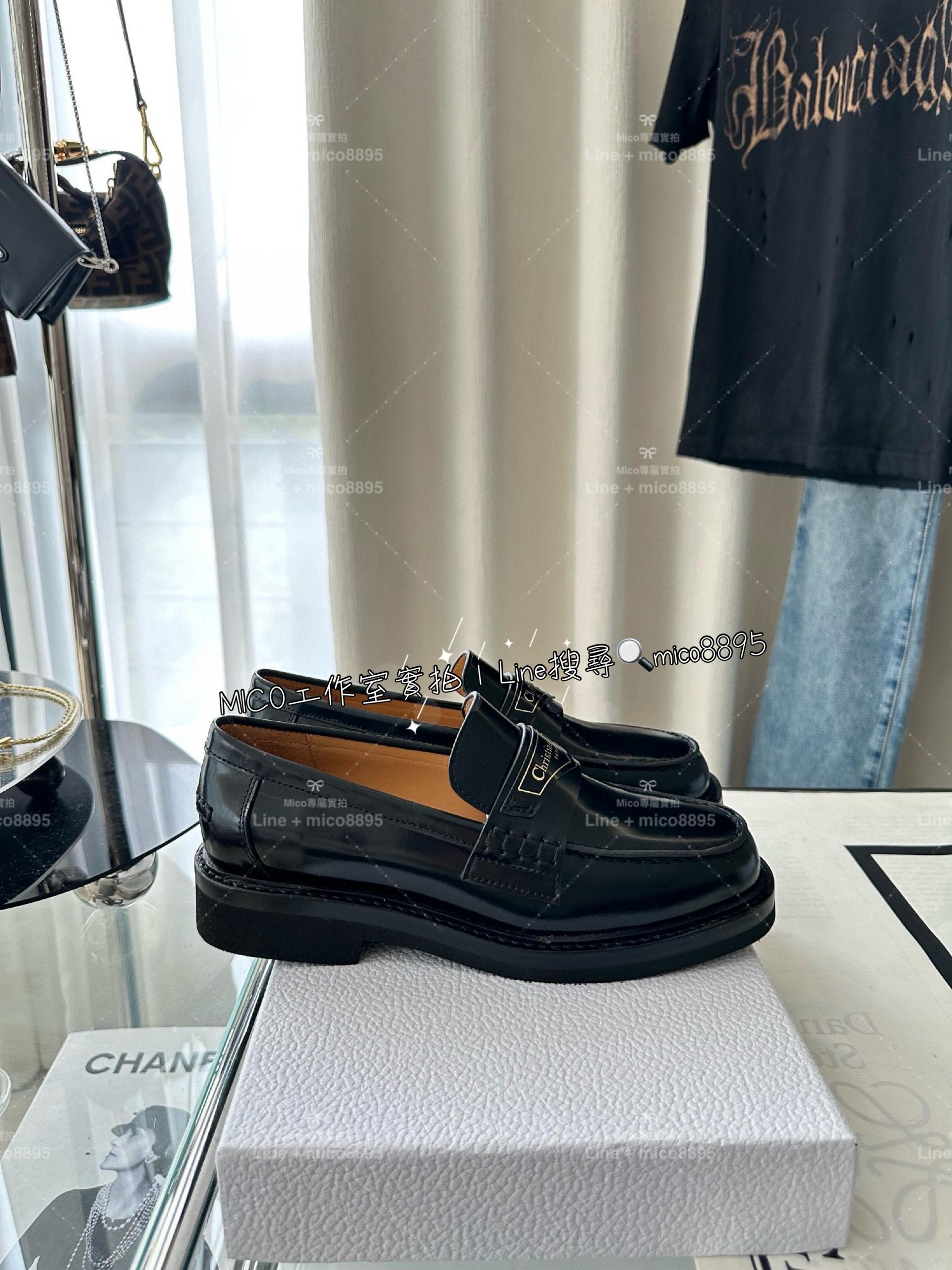 Dior 黑色款 經典boy樂福鞋 35-40