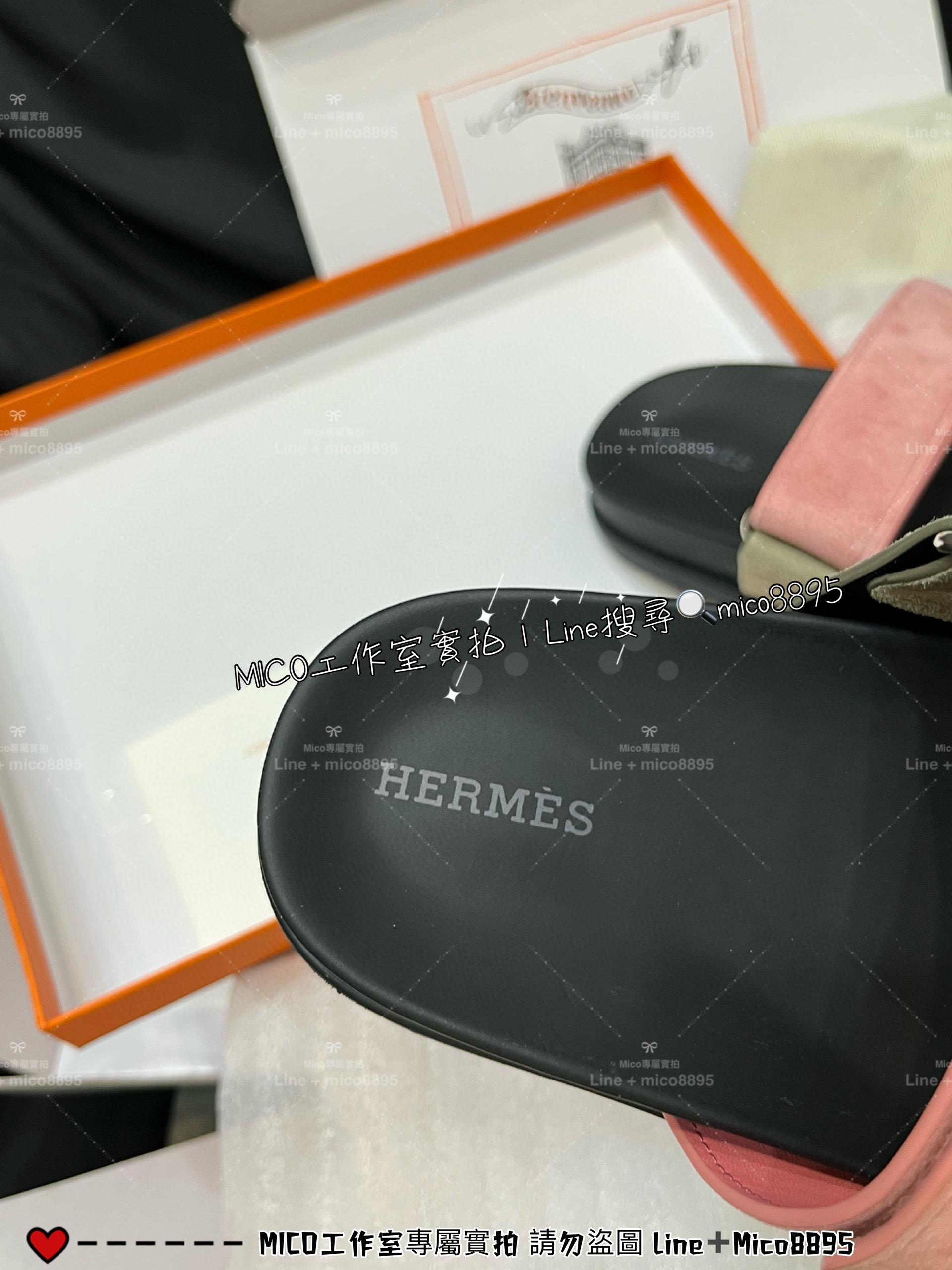 Hermes 愛馬仕｜經典款二舅拖鞋 拼色麂皮/絨面 勃肯鞋 女鞋 35-40