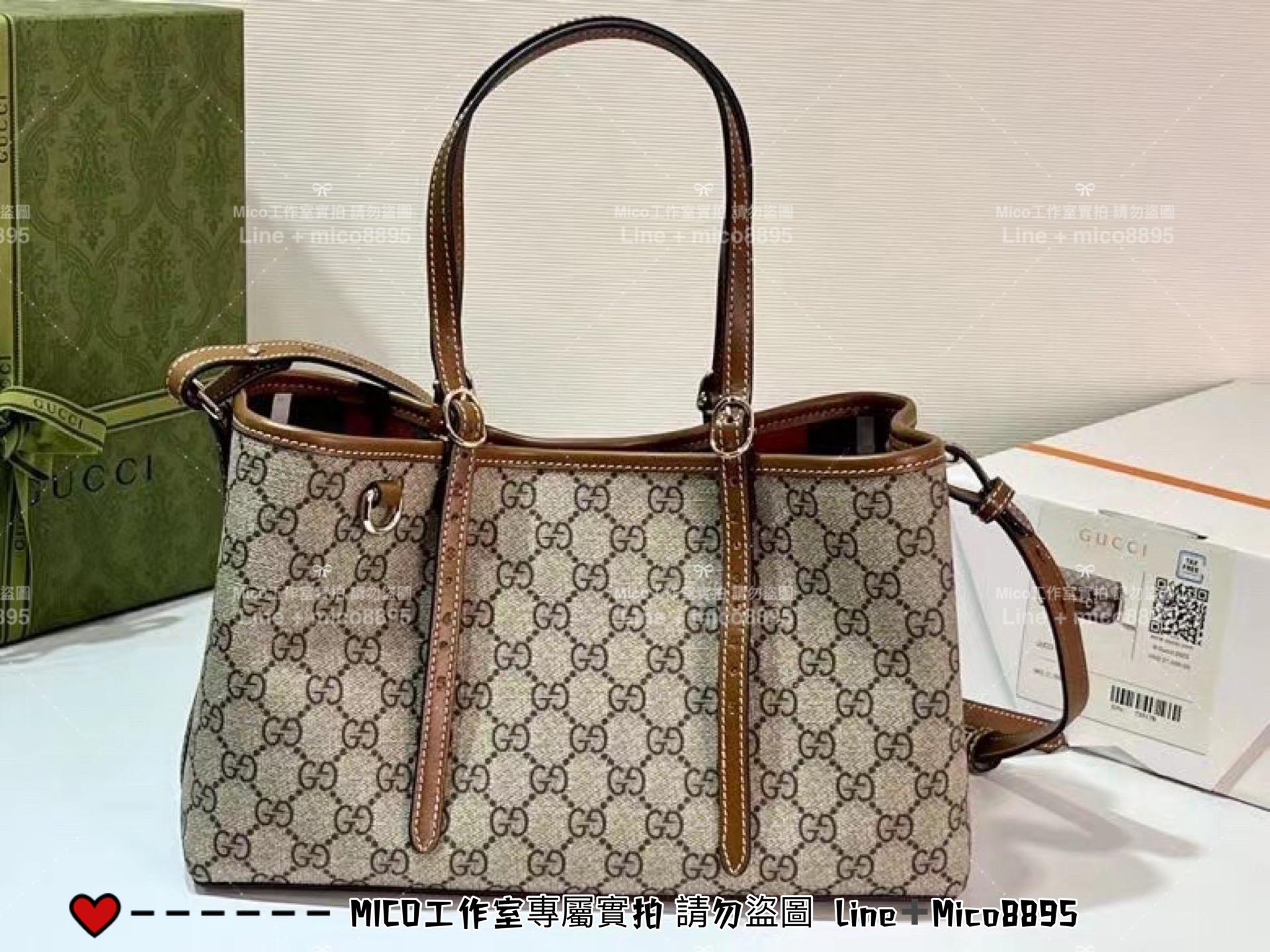 GUCCI 早秋新款 Ophidia小號購物袋 托特包 通勤好用 尺寸:W31xH18x11cm