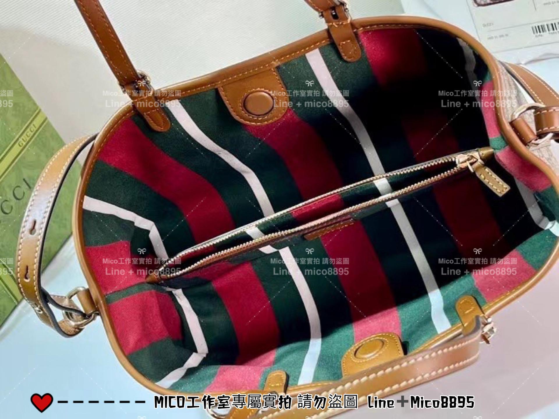 GUCCI 早秋新款 Ophidia小號購物袋 托特包 通勤好用 尺寸:W31xH18x11cm