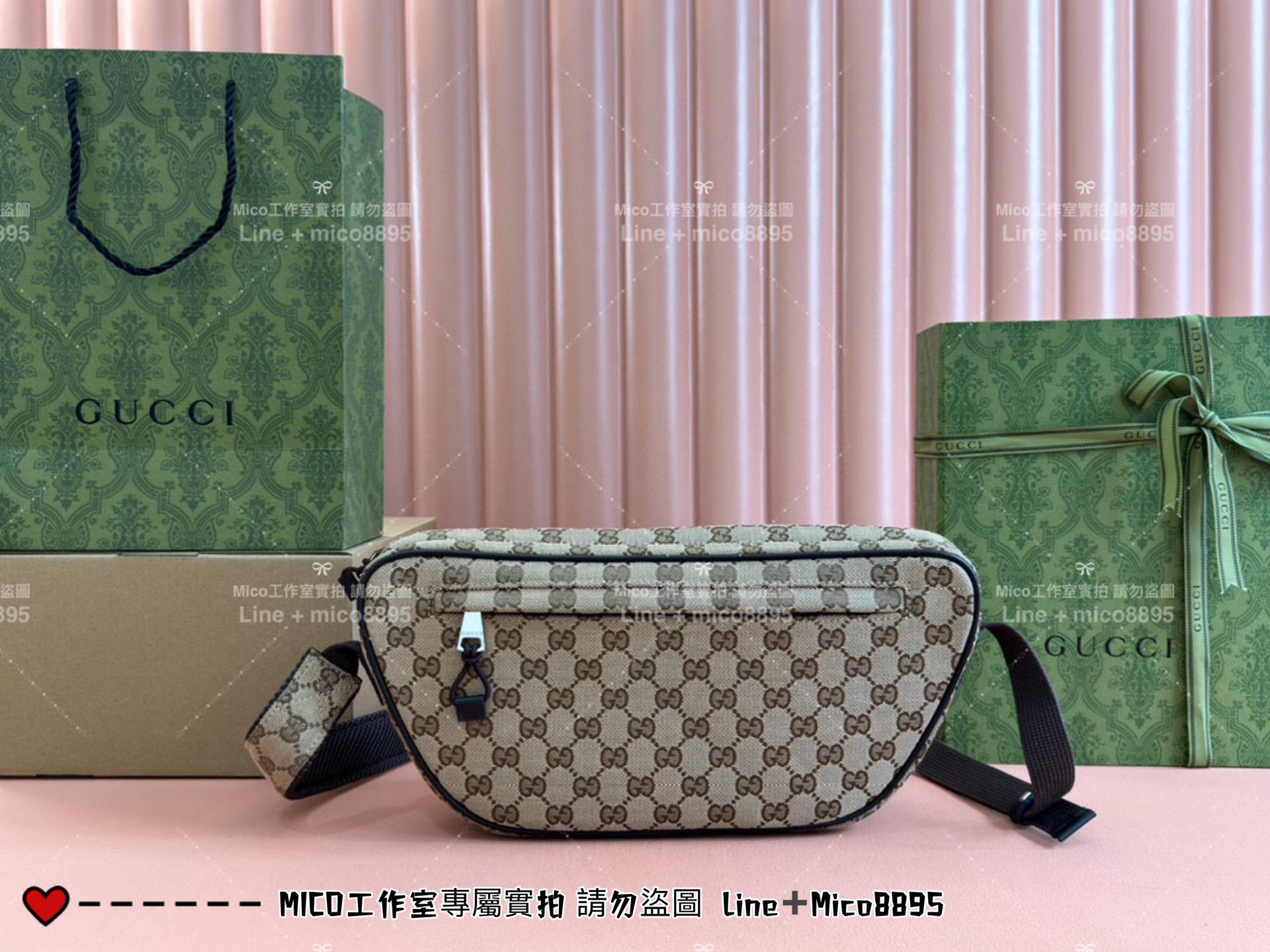 GUCCI 男女通用 Ophidia系列老花胸包 霹靂腰包 34cm