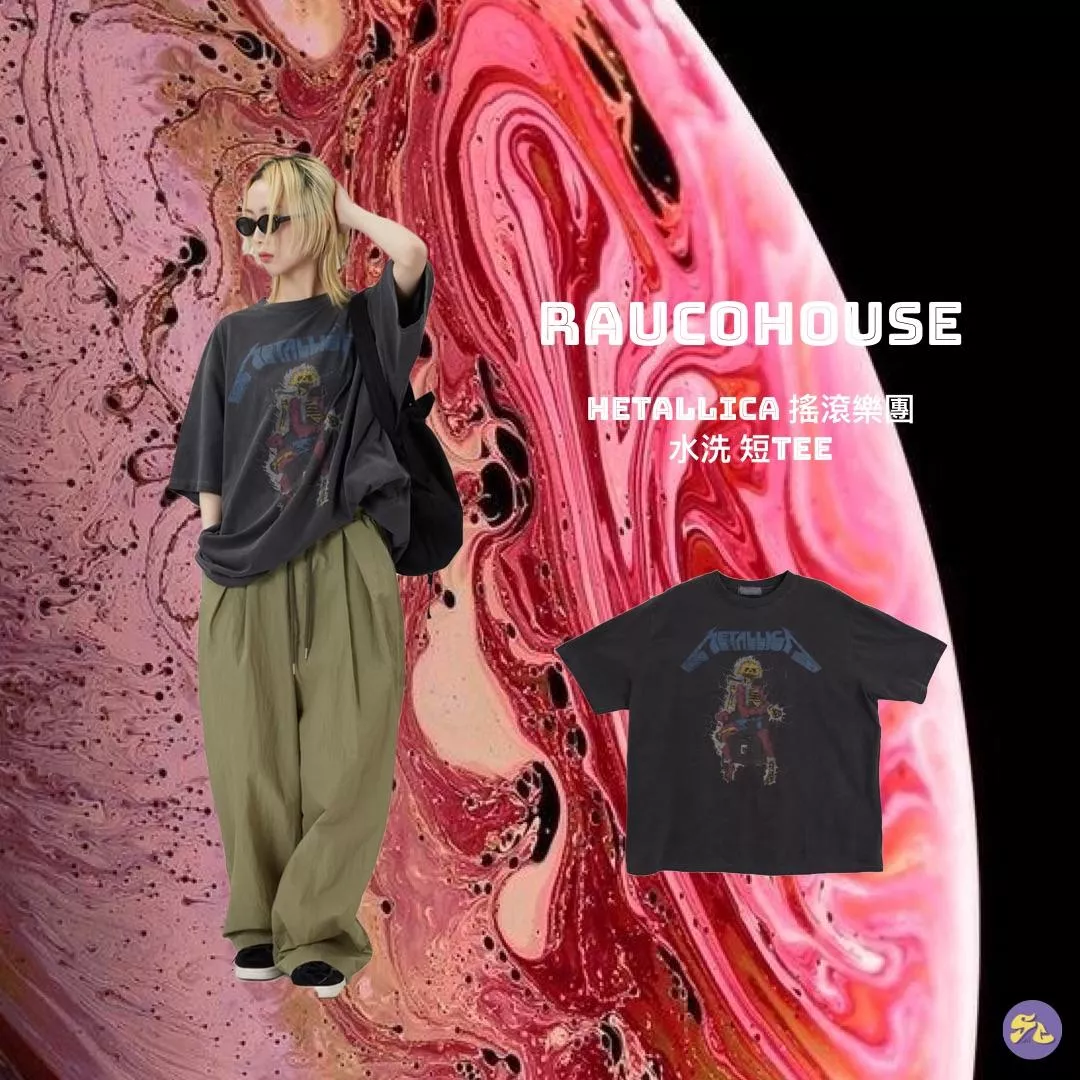 Raucohouse METALLICA水洗 短Tee