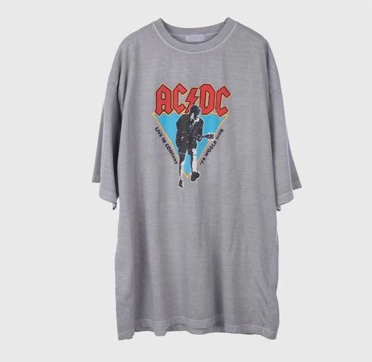 Raucohouse AC/DC World tour 79’s 仿舊印刷短Tee