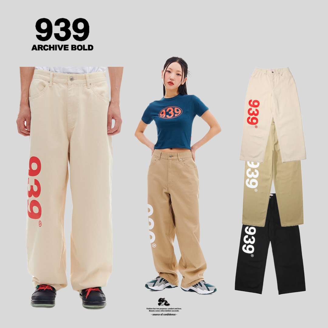 ARCHIVE BOLD 939 LOGO WORK PANTS低腰直筒褲