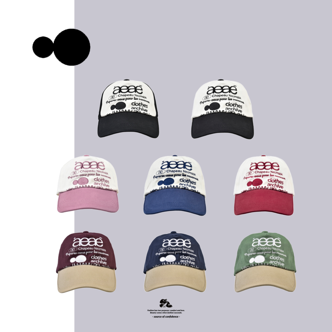 aeae WEB LOGO TWO TONE BALL CAP 老帽