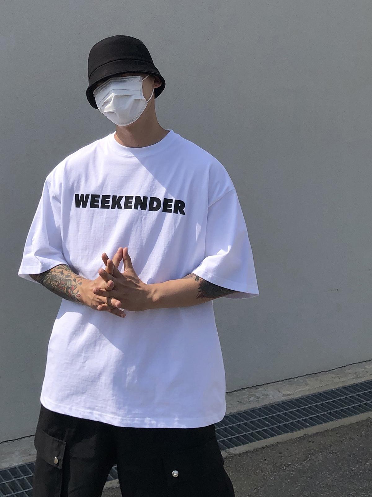 WEEKNDER字母短Tee