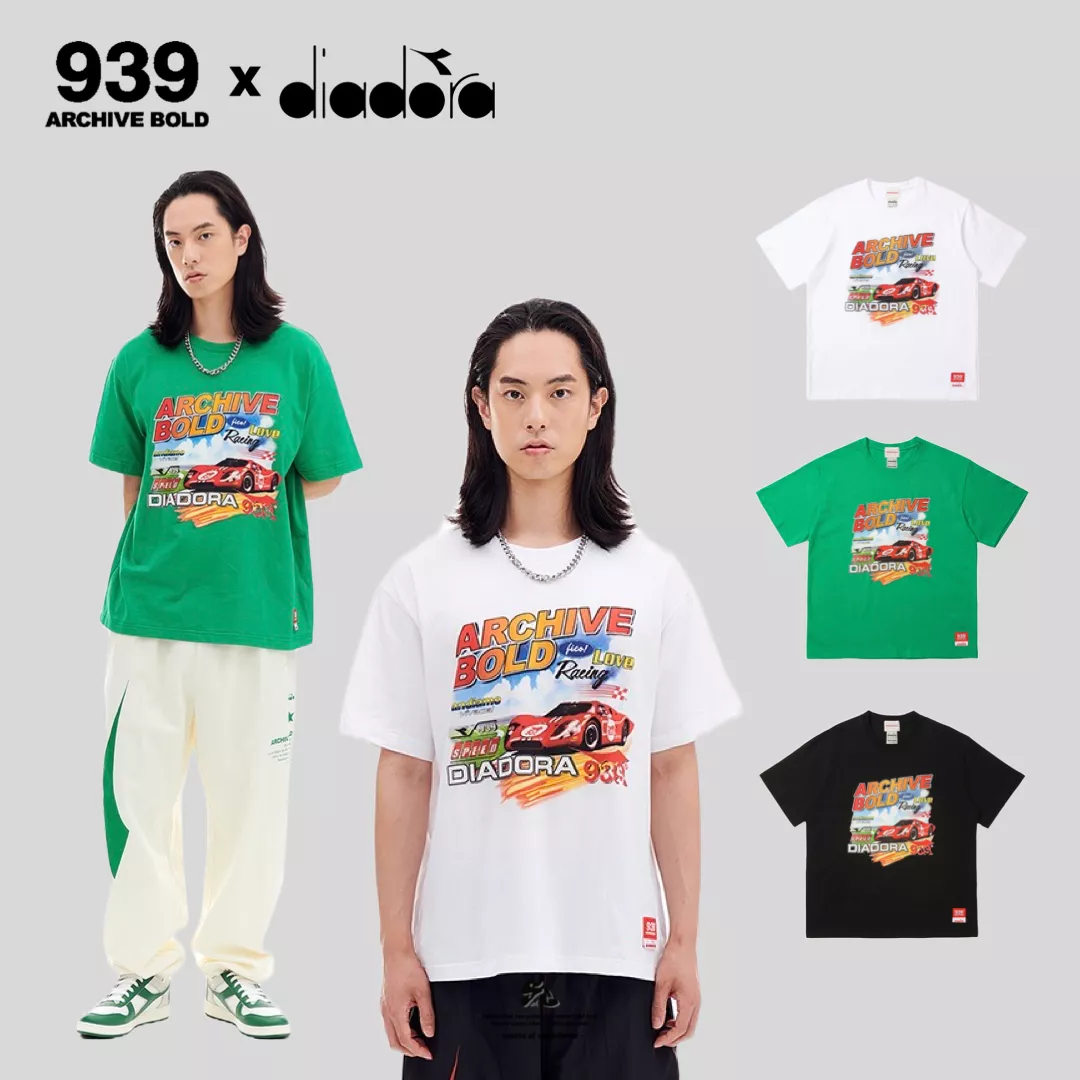 ARCHIVE BOLD 939 X Diadora RACING GRAPHIC T-SHIRTS 印花短Tee