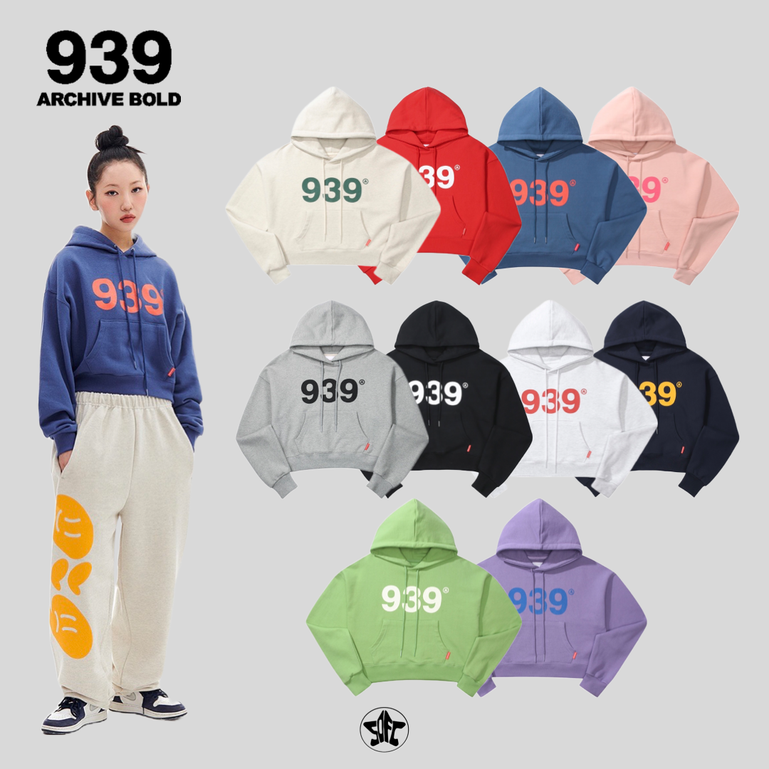 ARCHIVE BOLD 939 LOGO CROP HOOD短版帽Tee