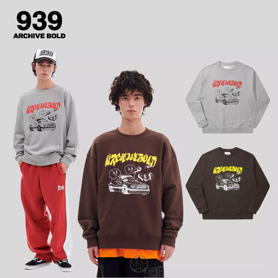 ARCHIVE BOLD 939 RED MOSS GANG SWEAT SHIRTS 大學Tee